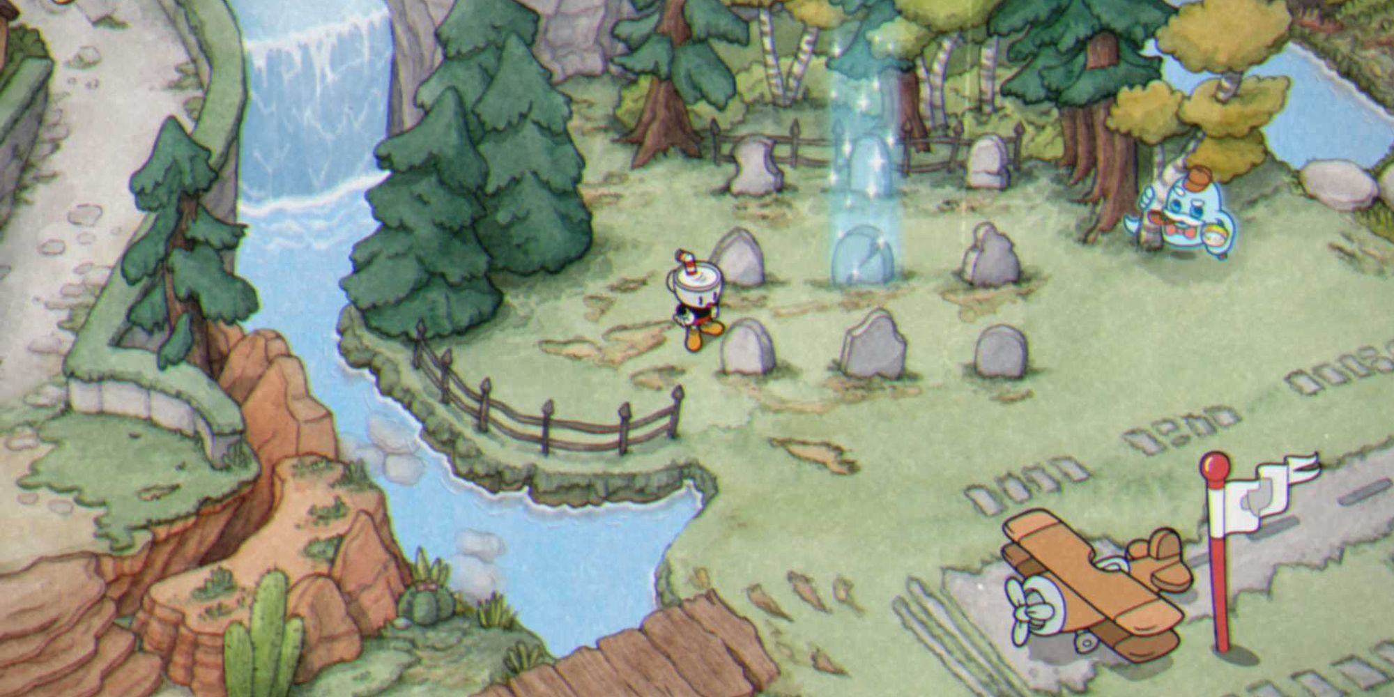 Graveyard in an overworld map