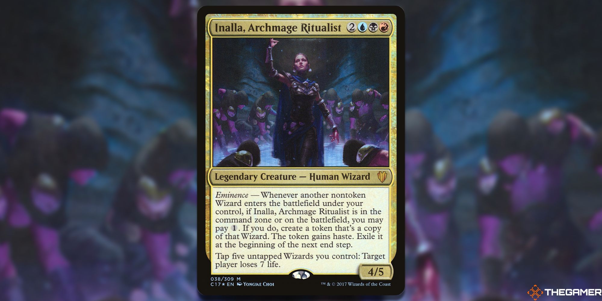 Inalla, Archmage Ritualist card and blur