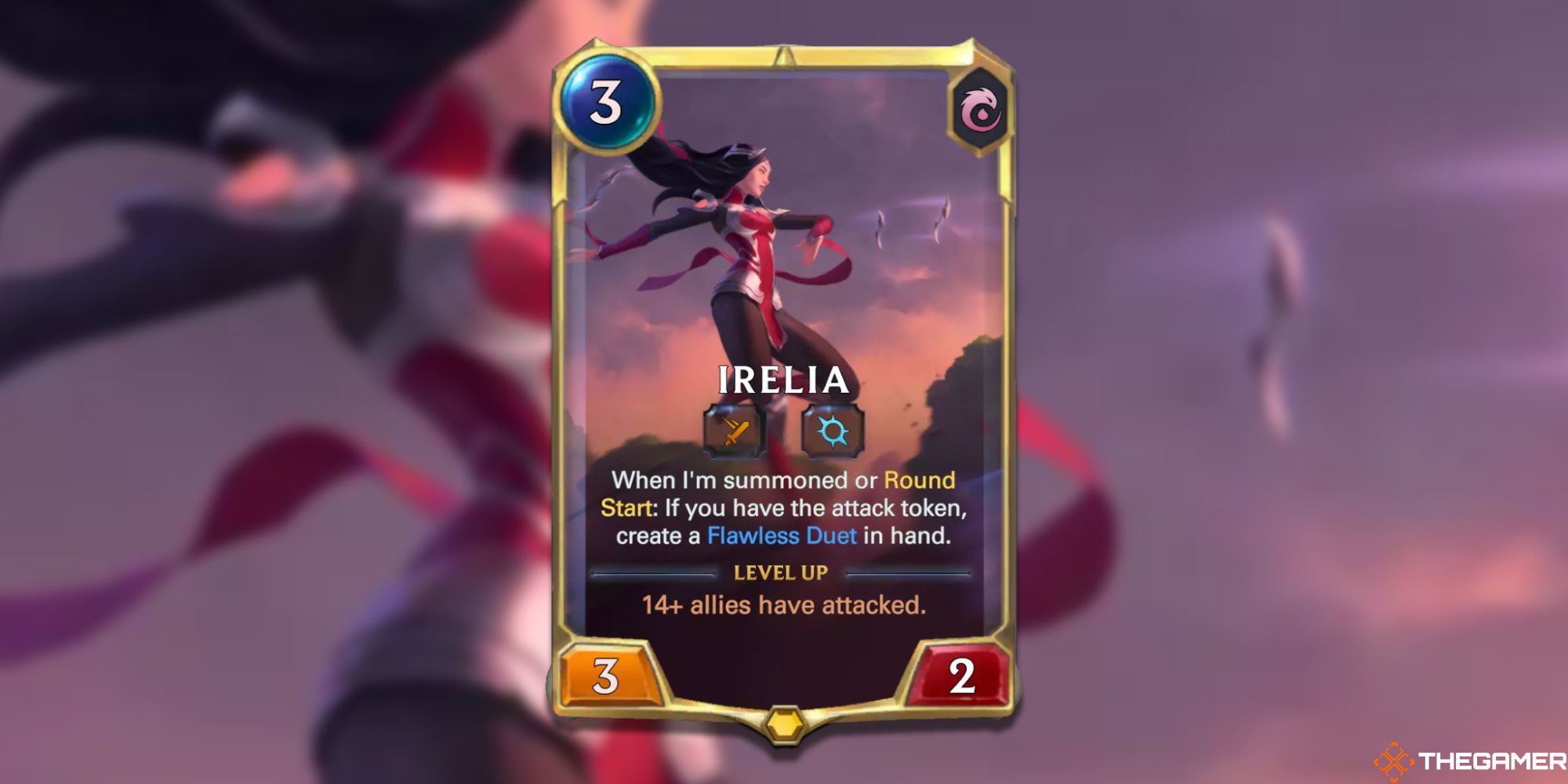 Legends of Runeterra Irelia rank one card 