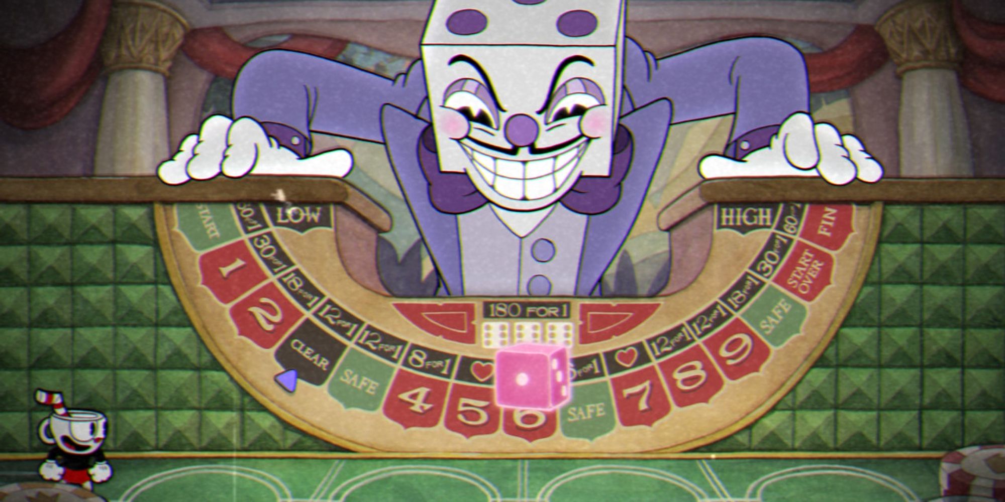 King Dice Stage, styled like a casino table