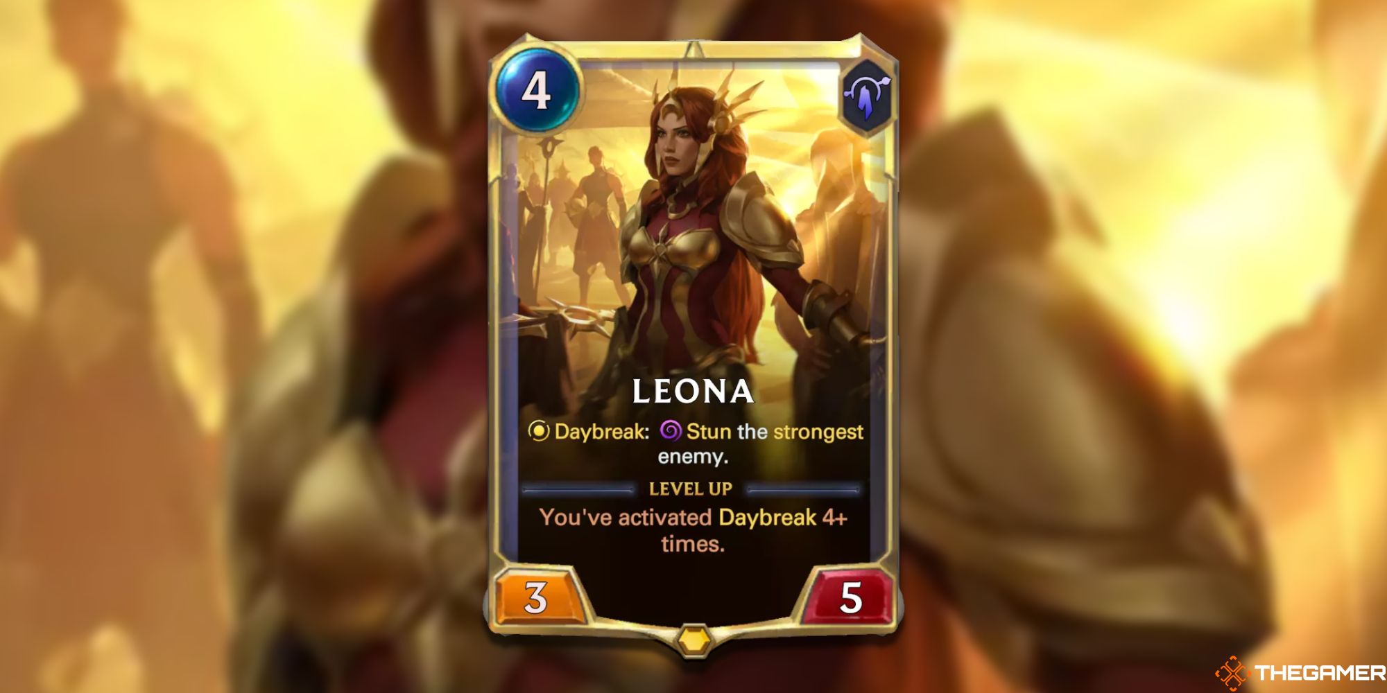 Legends of Runeterra Leona rank one card