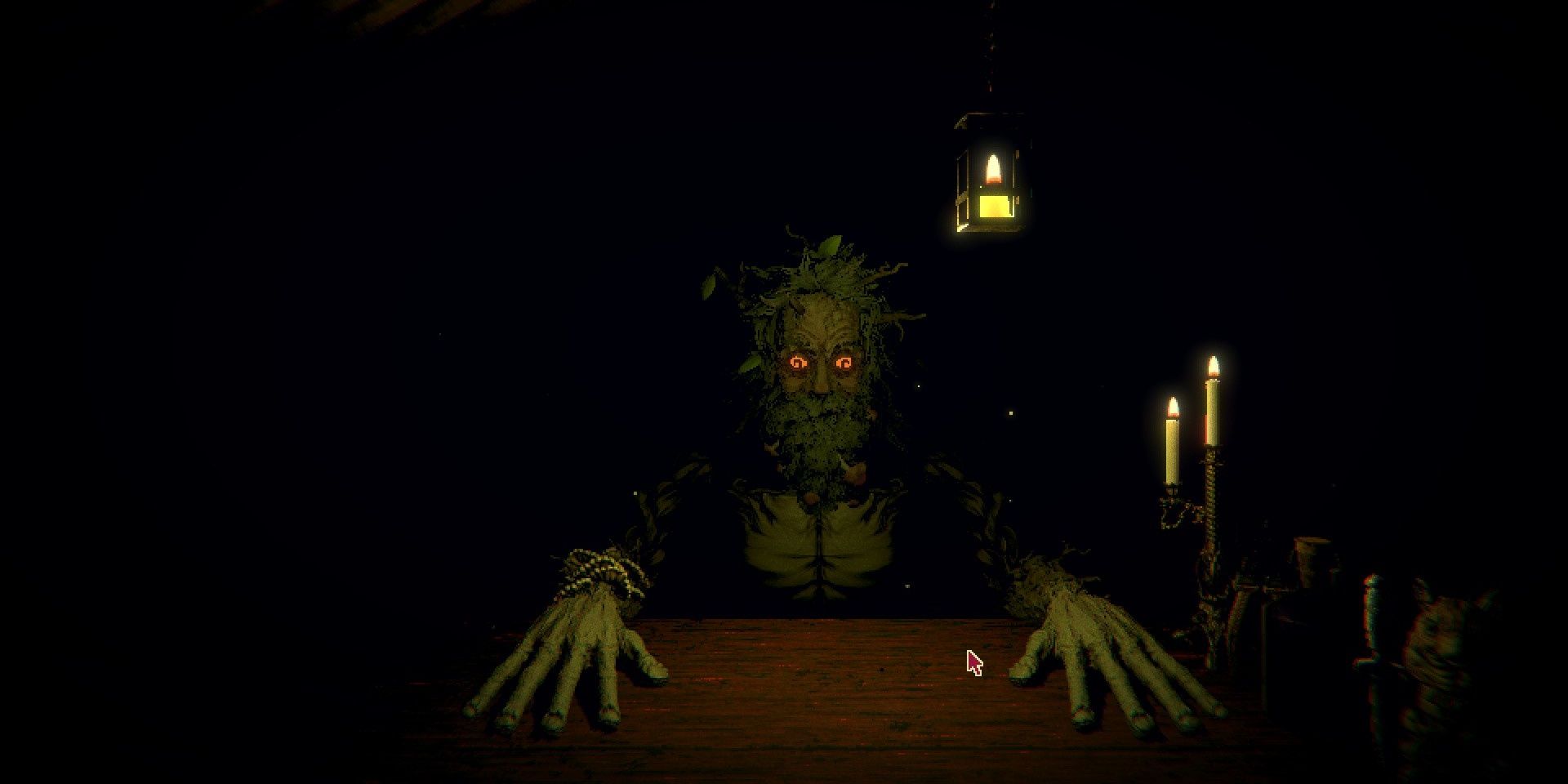Leshy in his cabin in Act 1