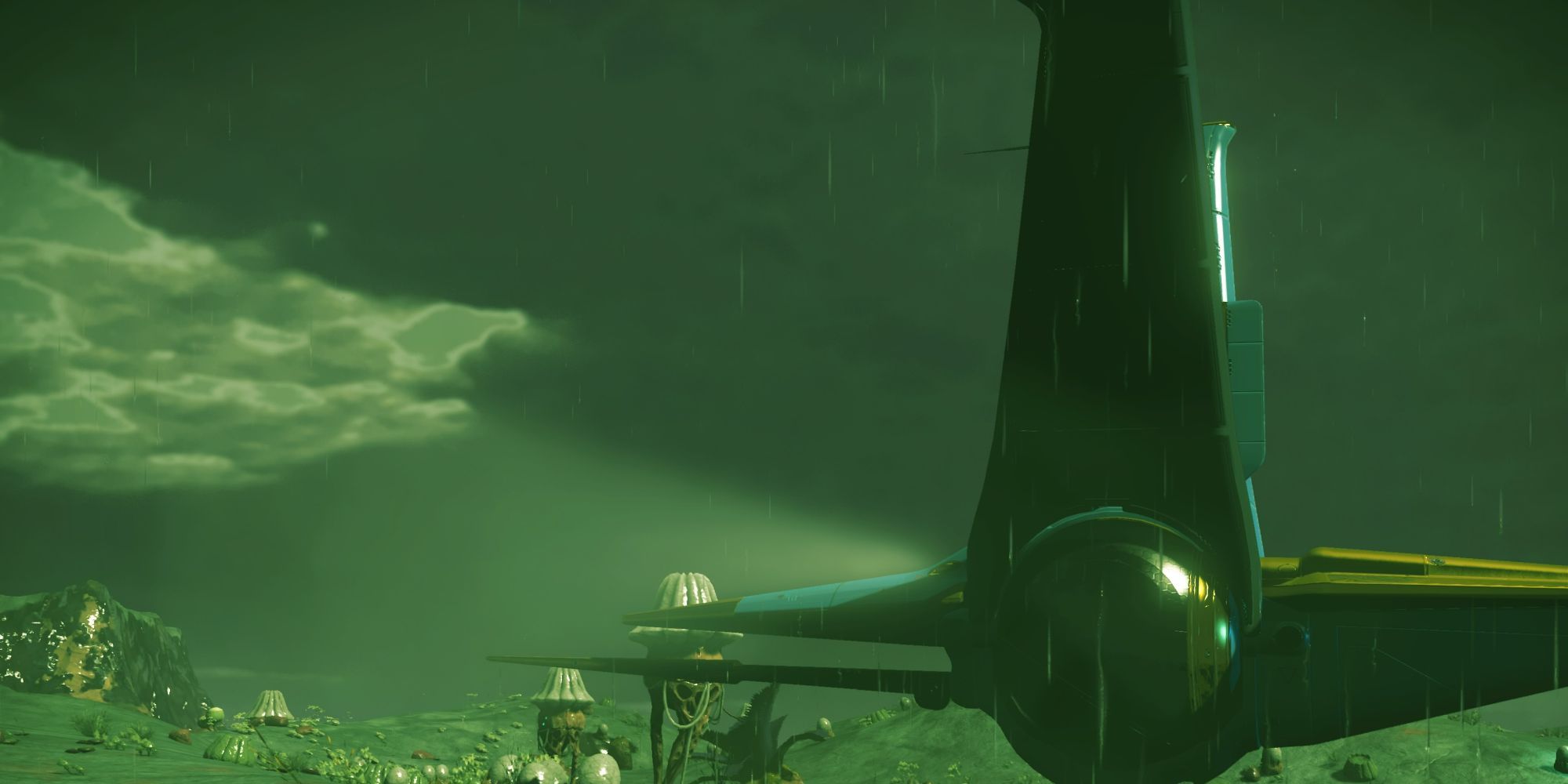 NMS ship in a toxic storm