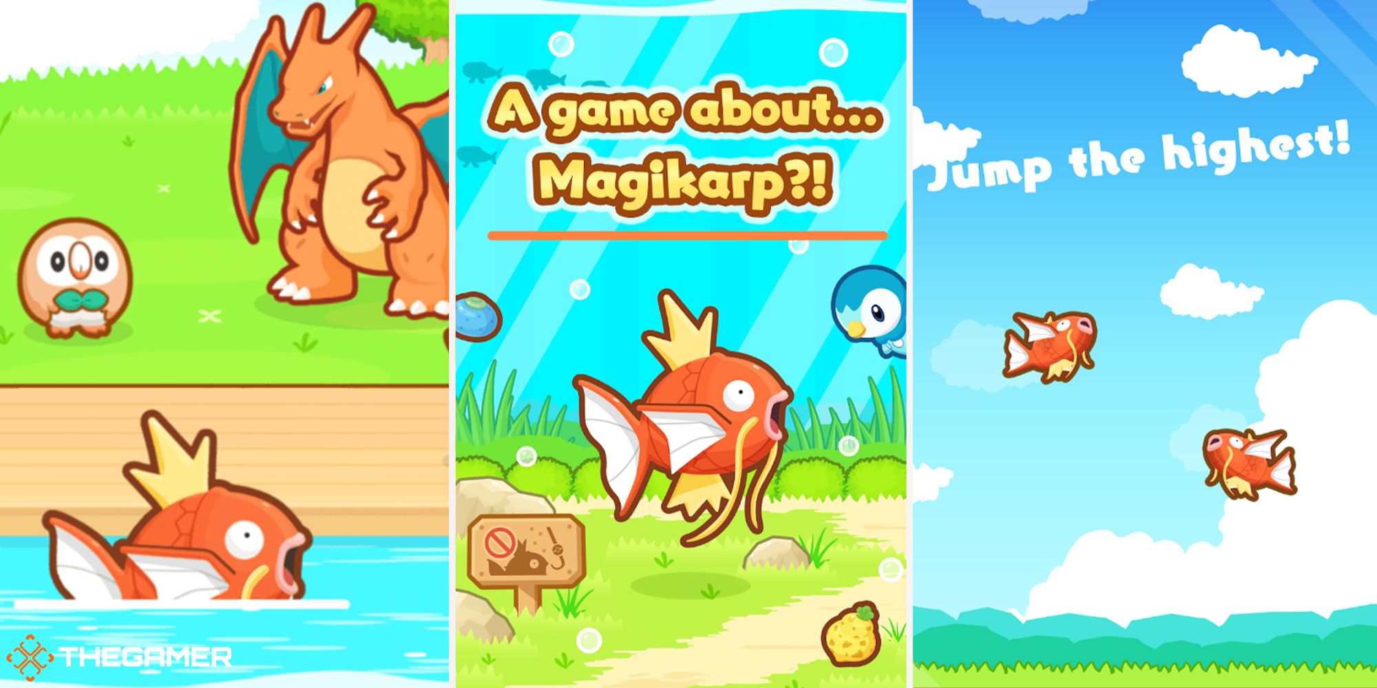 Pokemon Magikarp Jump - action shots of gameplay
