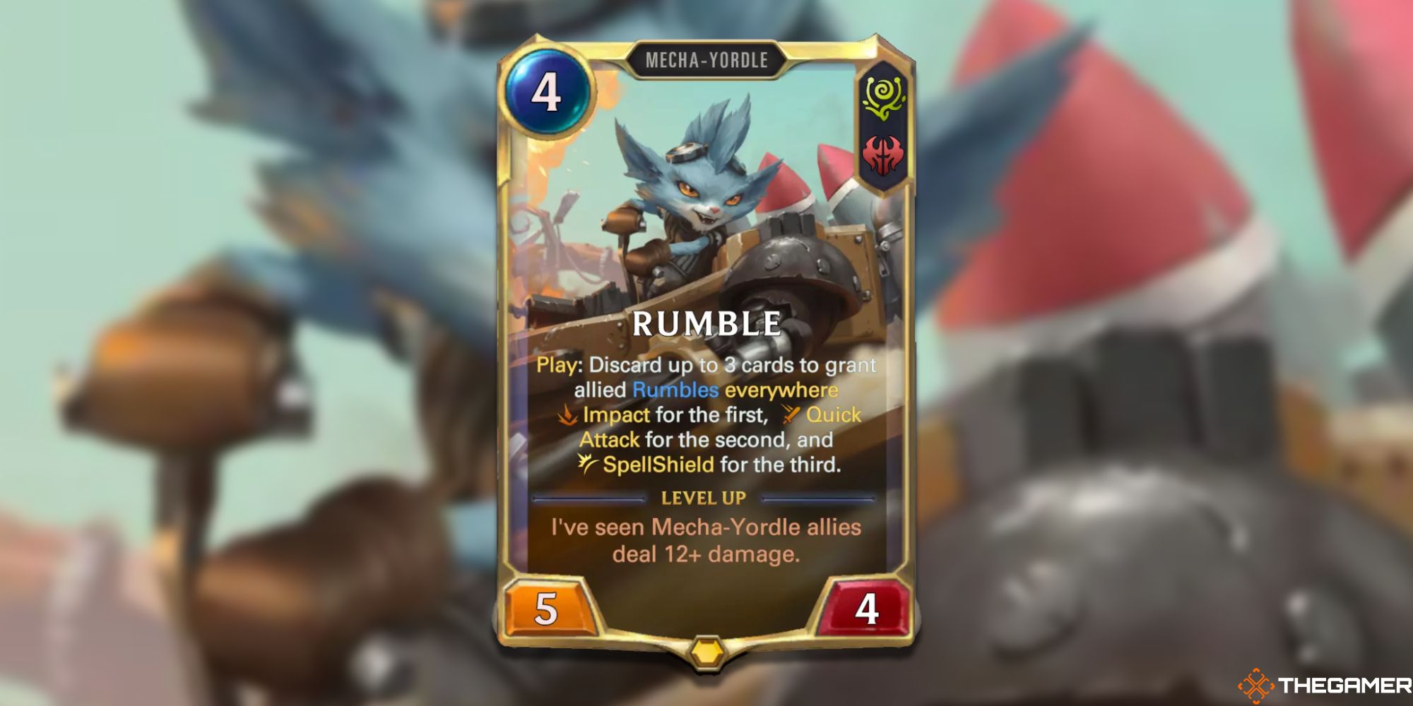 Legends of Runeterra Rumble rank one card 