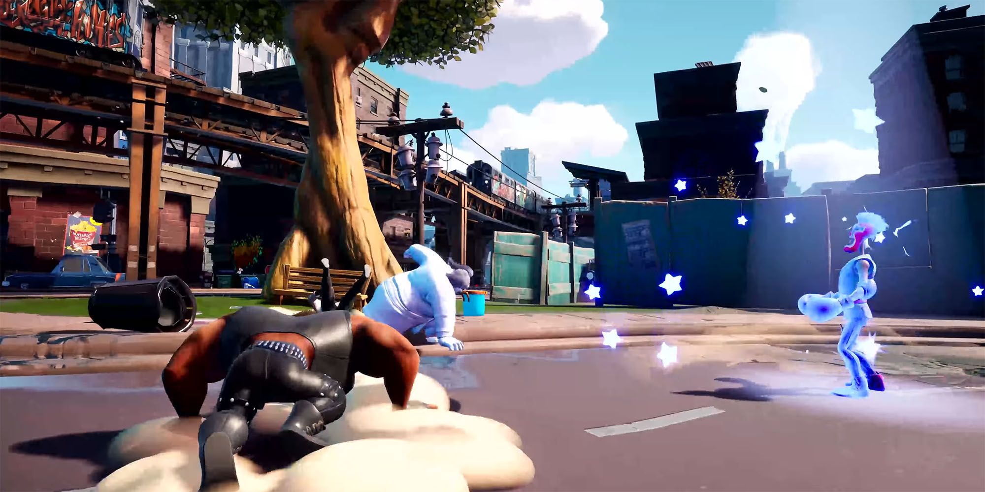 Rumbleverse - Player Popping Superstar Mode In Gameplay Trailer