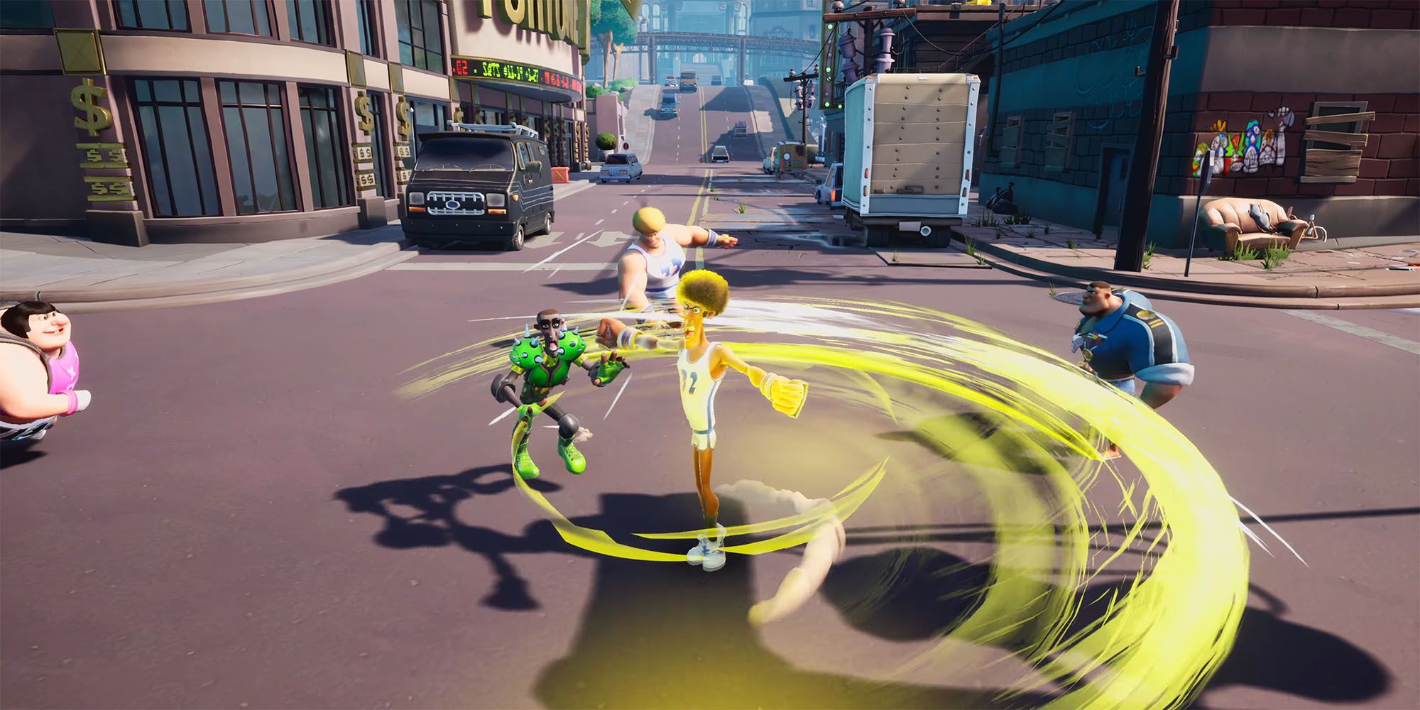 Rumbleverse - Player Using Cyclone In Gameplay Trailer