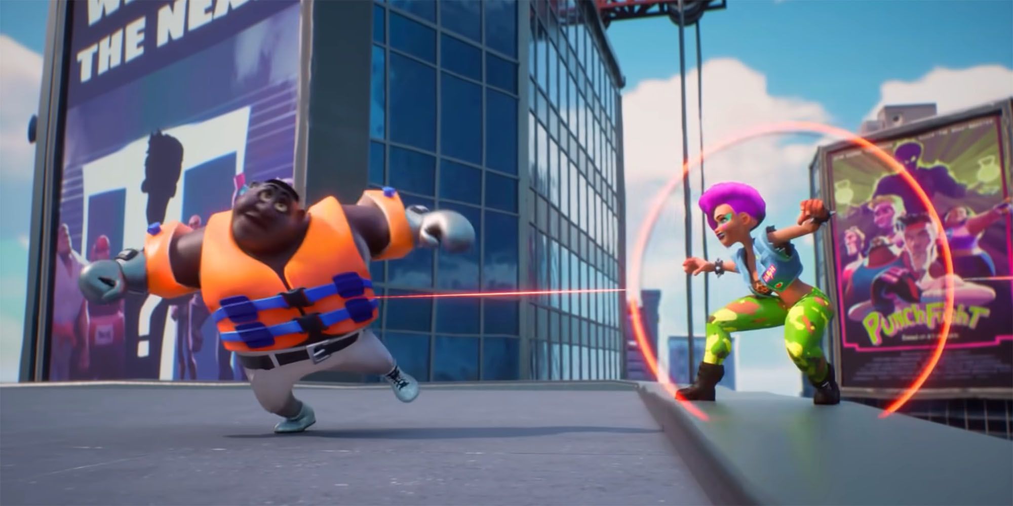 Rumbleverse - Reveal Trailer Player Punishing Their Opponent While Stunned