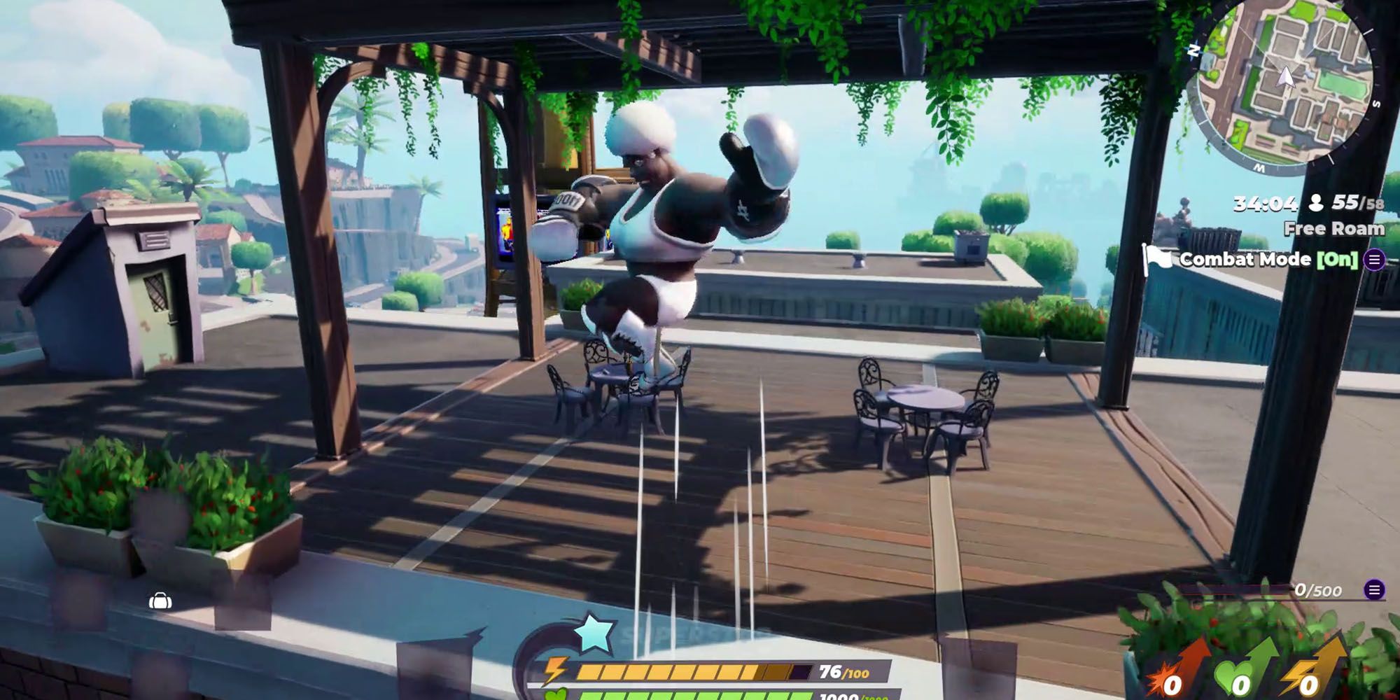 Rumbleverse - Using The Jump -Dodge to Quick Climb