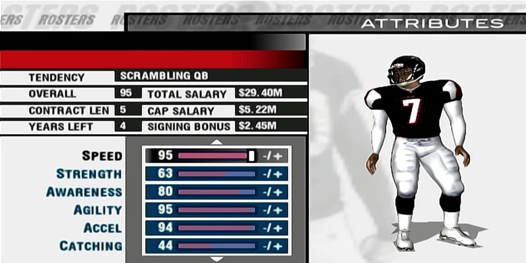 Michael Vick Stat Attributes