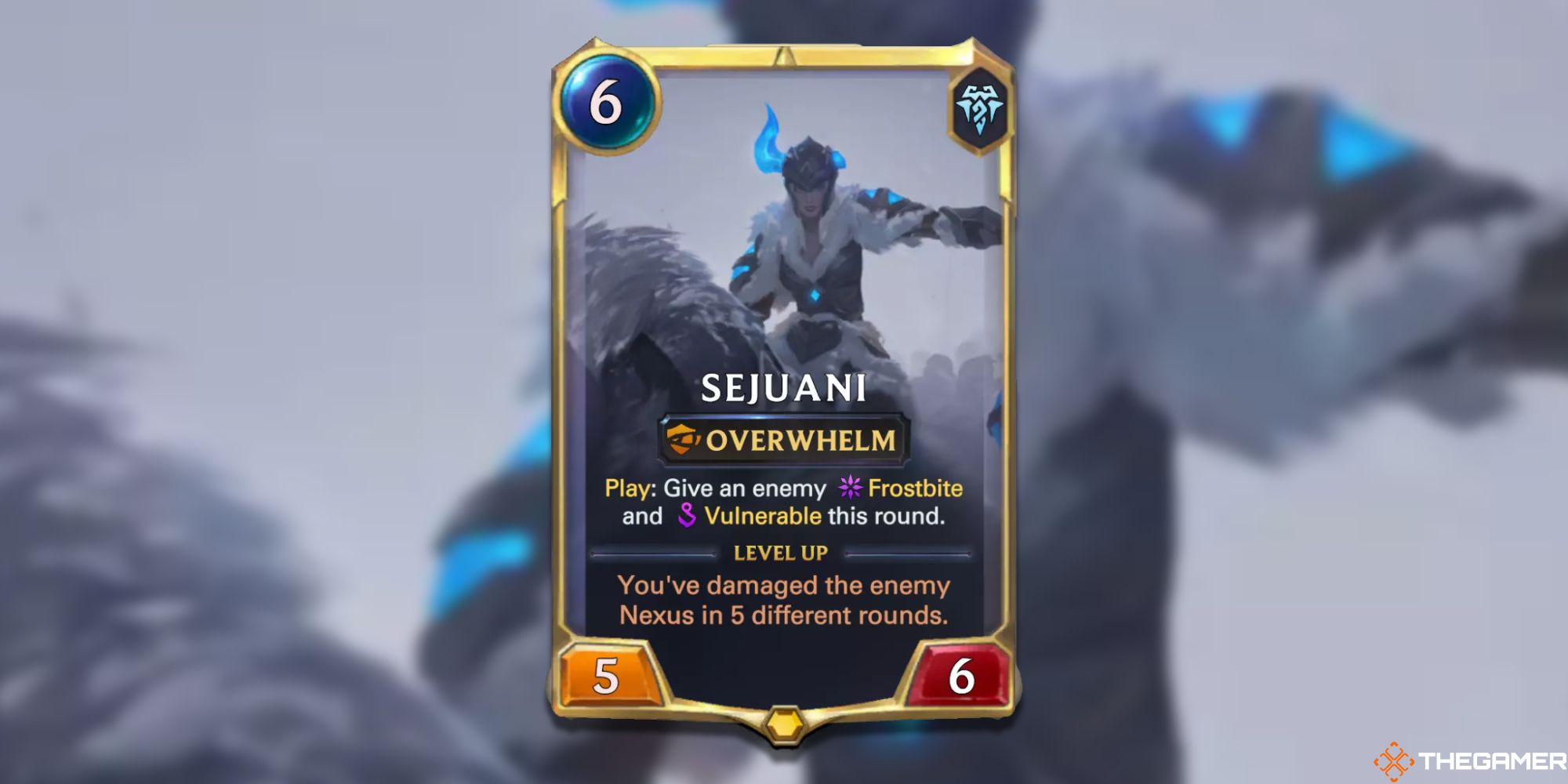Legends of Runeterra Sejuani rank one card 