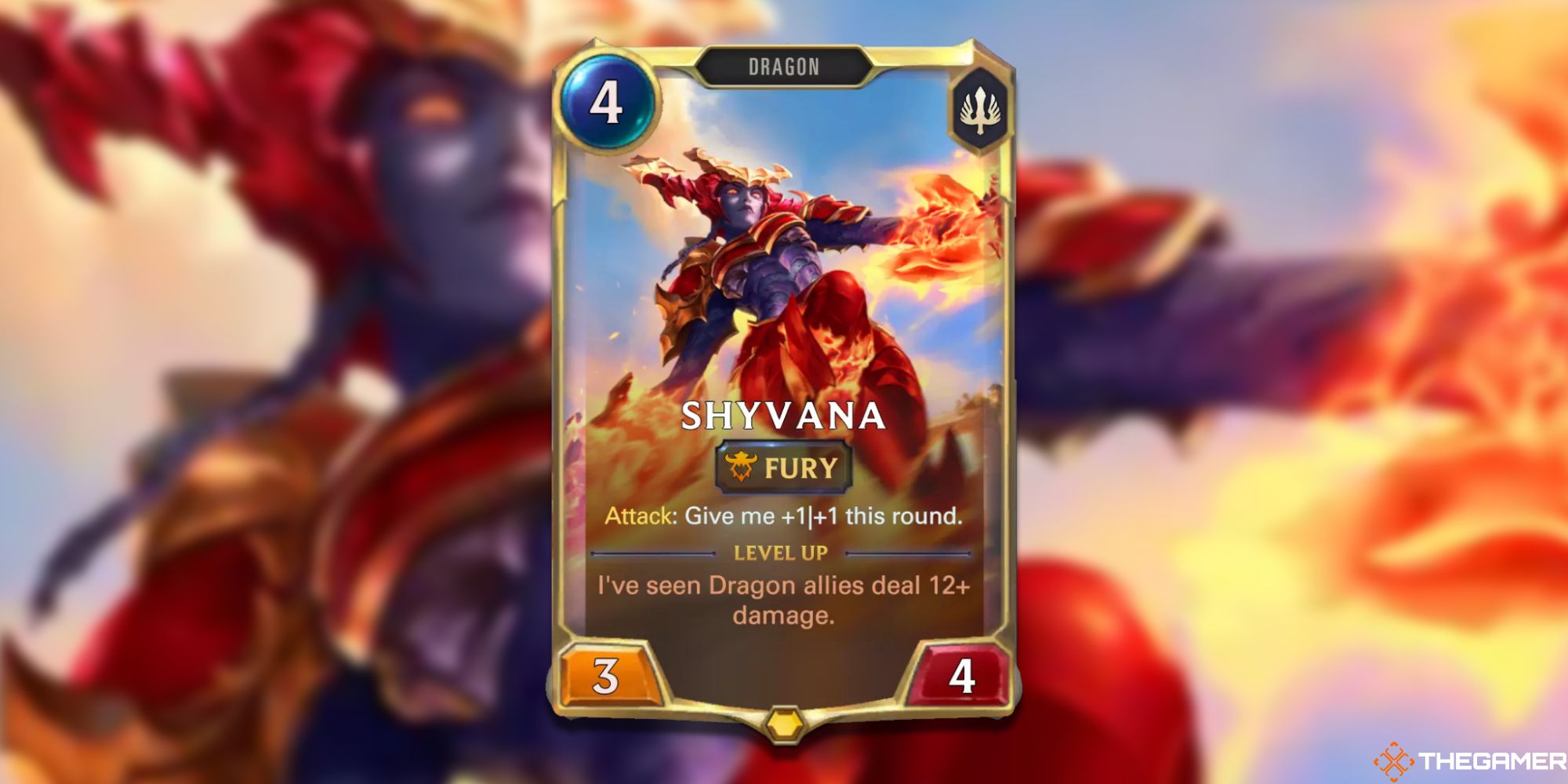 Legends of Runeterra Shyvana rank one card 