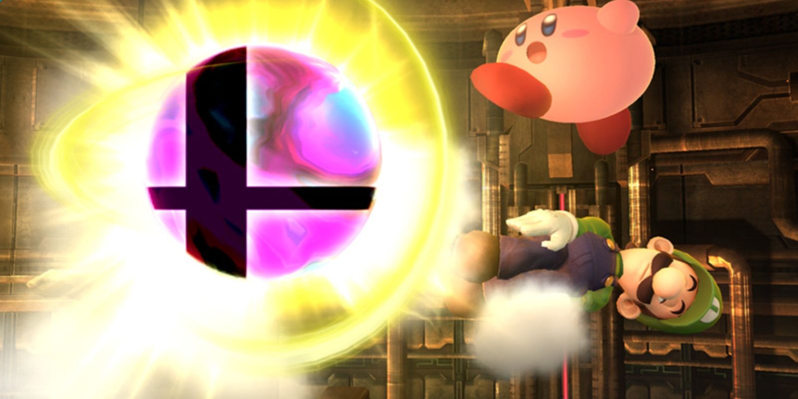 Super Smash Bros Smash Ball Kirby Luigi
