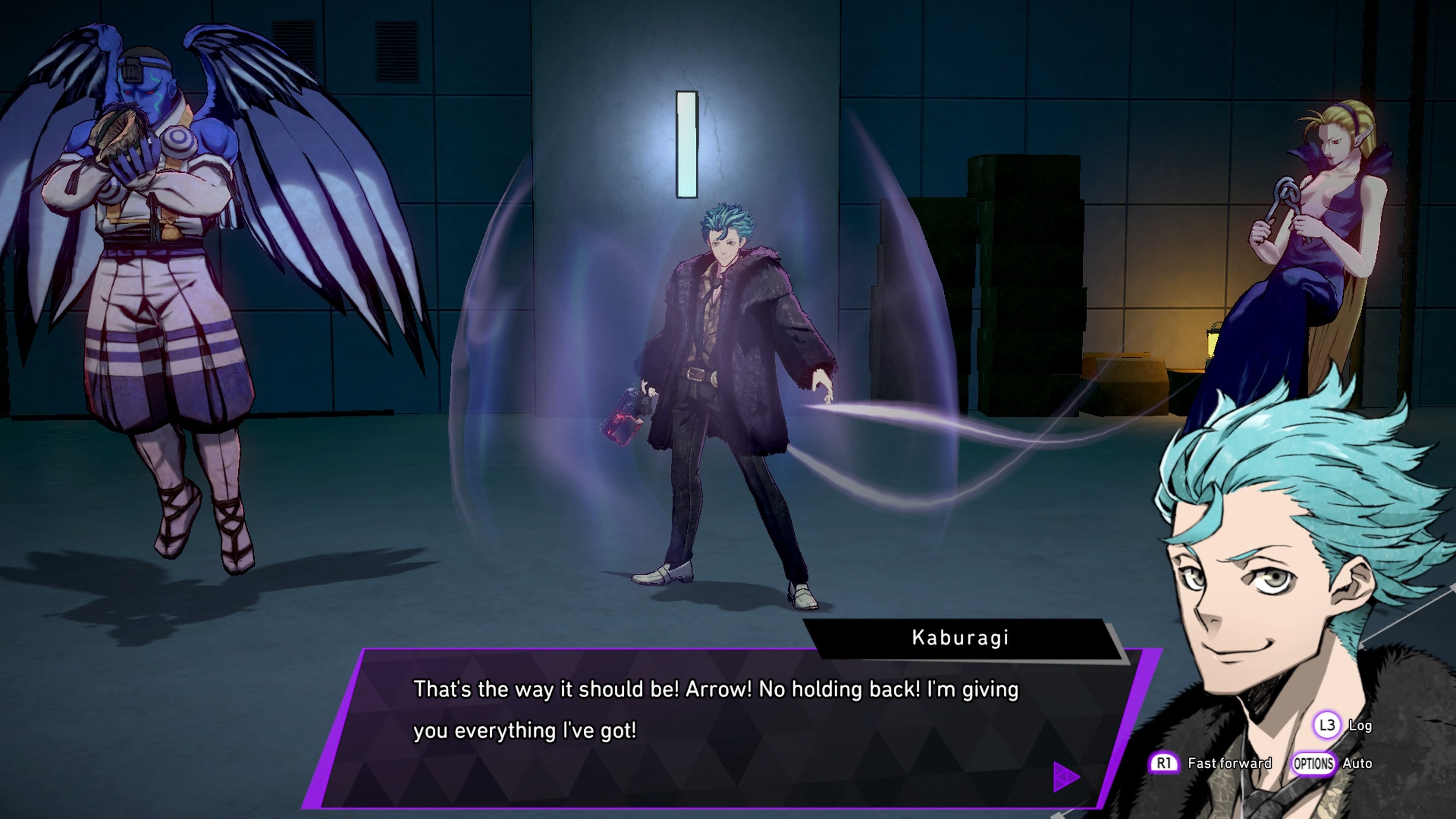 Soul Hackers 2 Kaburagi and demons in battle