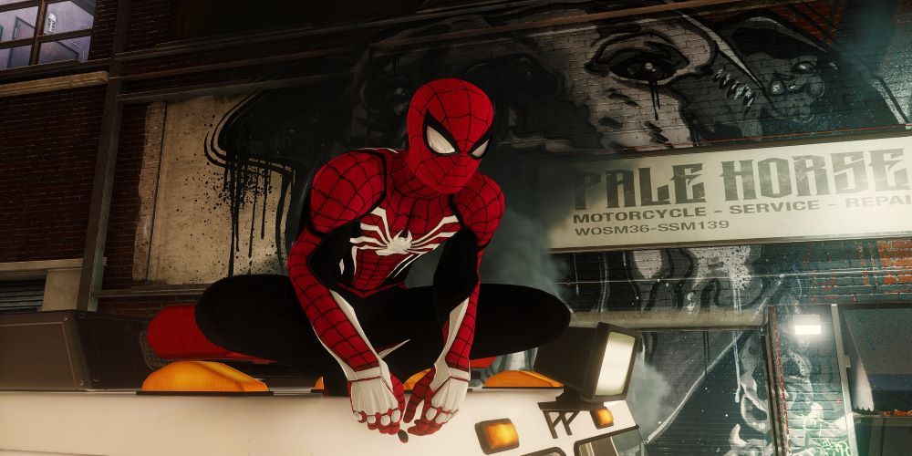 Spider-Man mod suits advanced black