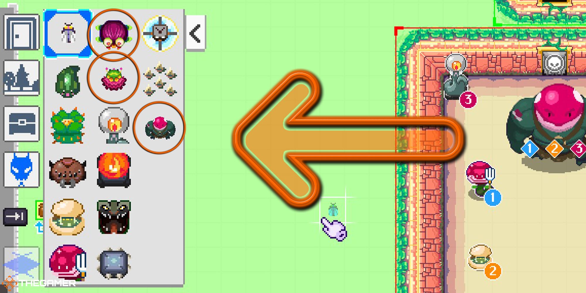 Super Dungeon Maker - bosses in the monster menu