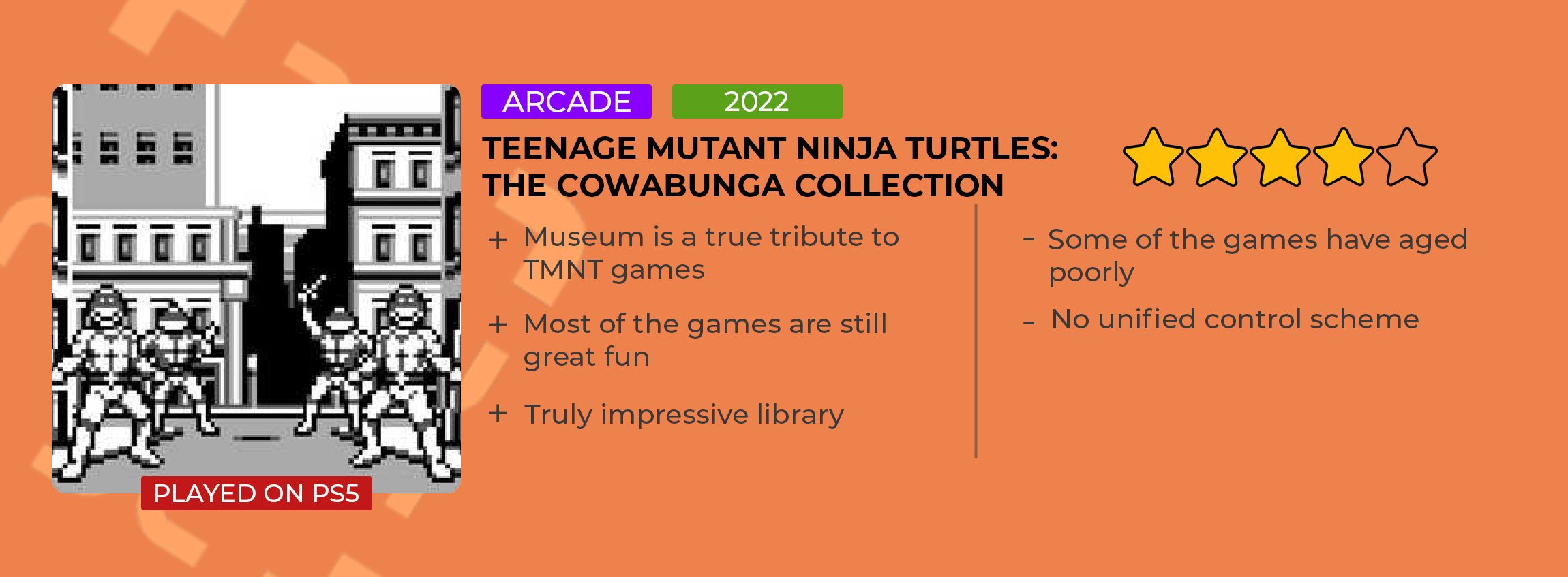 TMNT Review Card