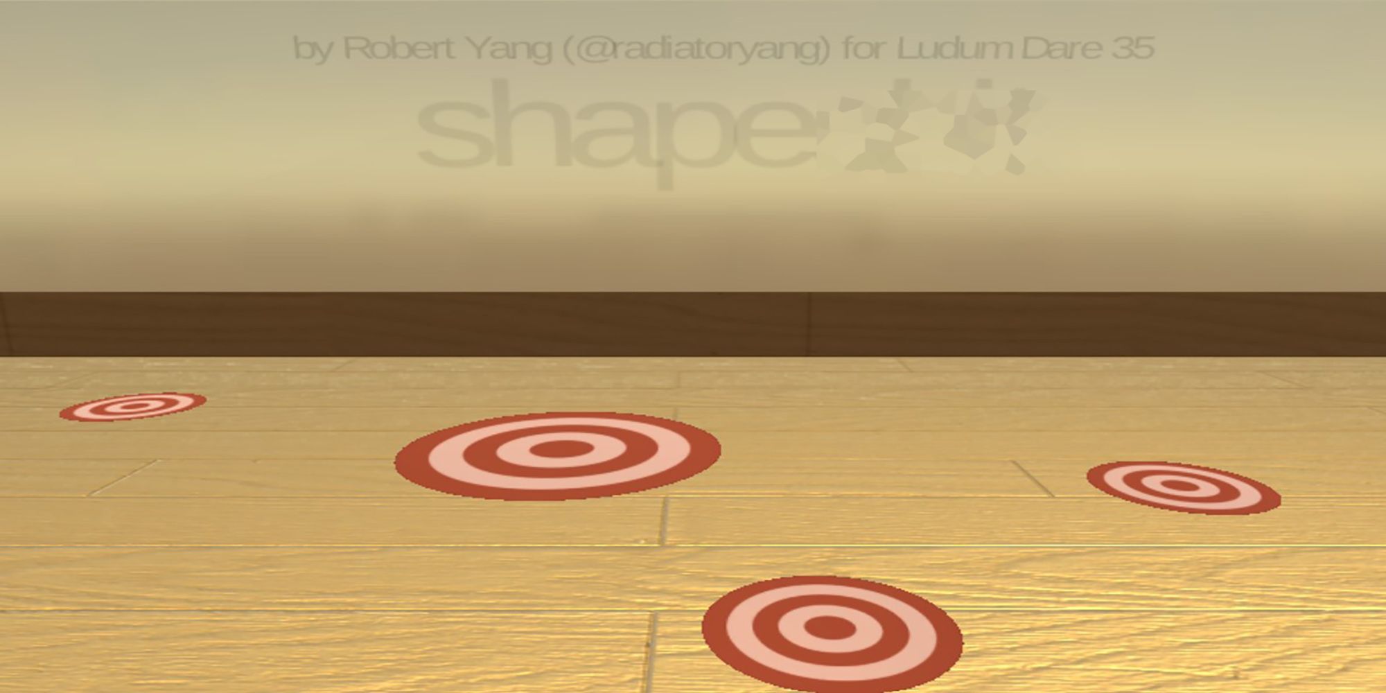 The target field of Robert Yang's "Shapes Hit!"