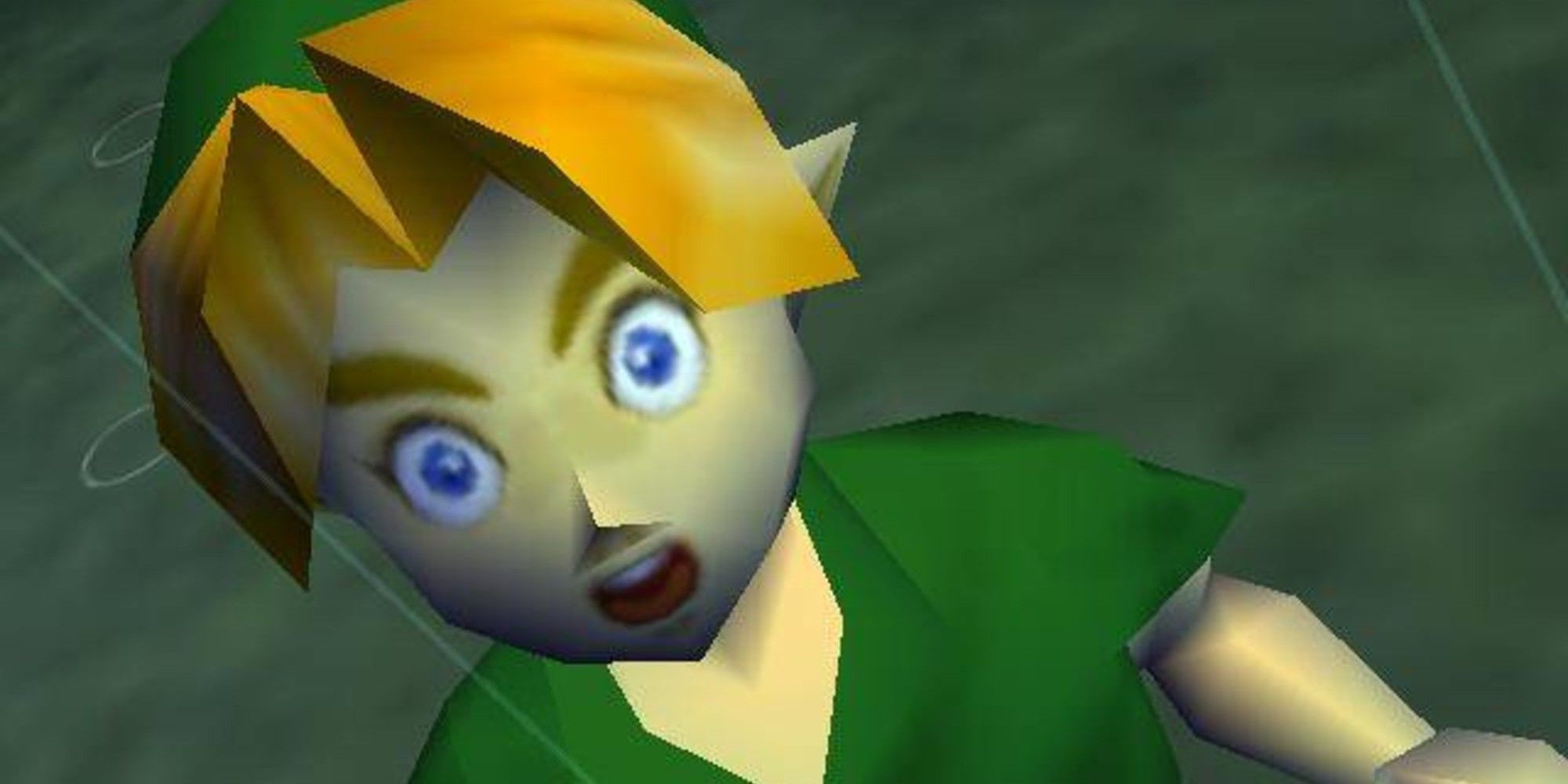 The Legend of Zelda Ocarina of Time Link shocked