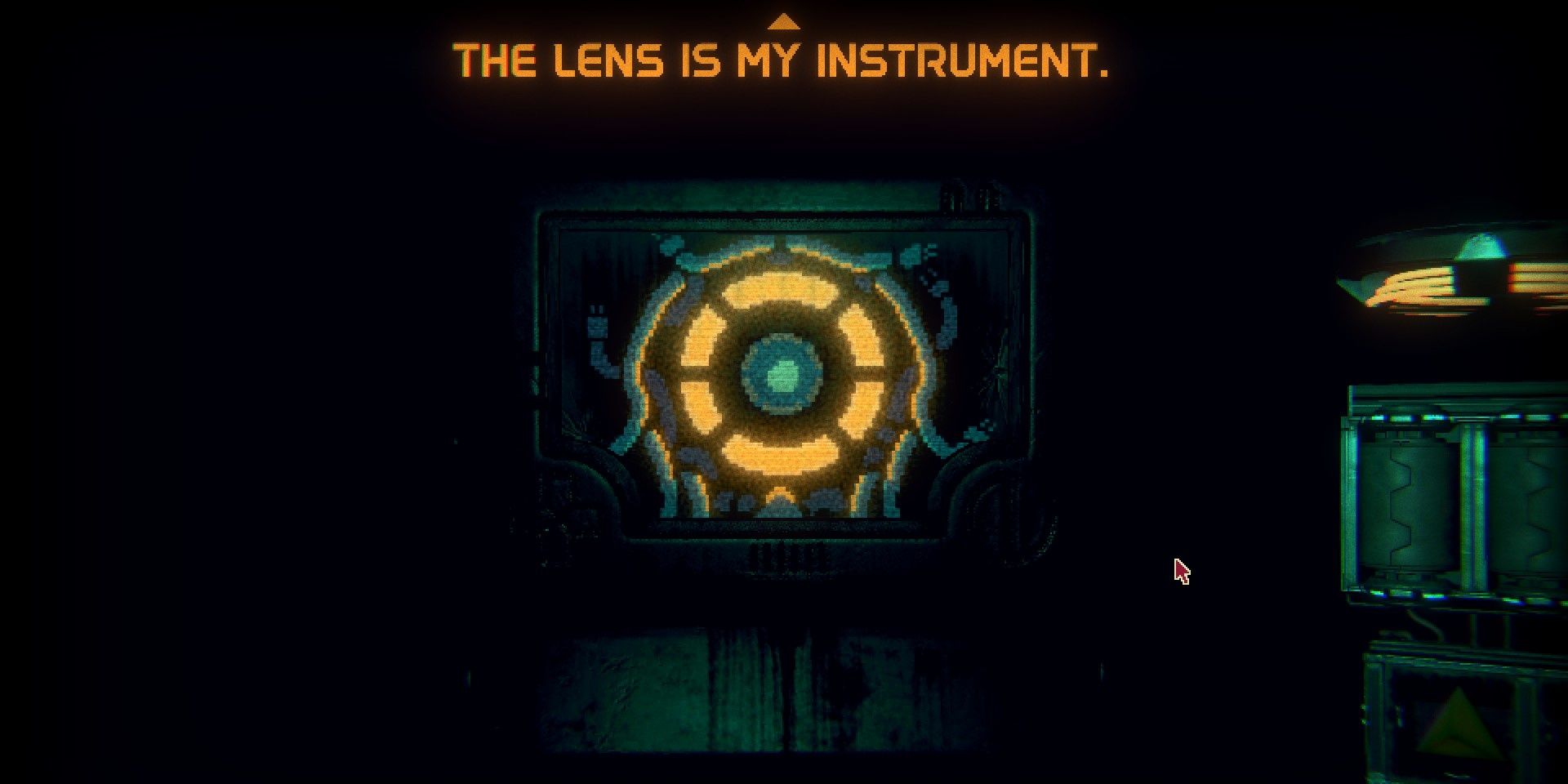 The Photographer displayed on P03's screen