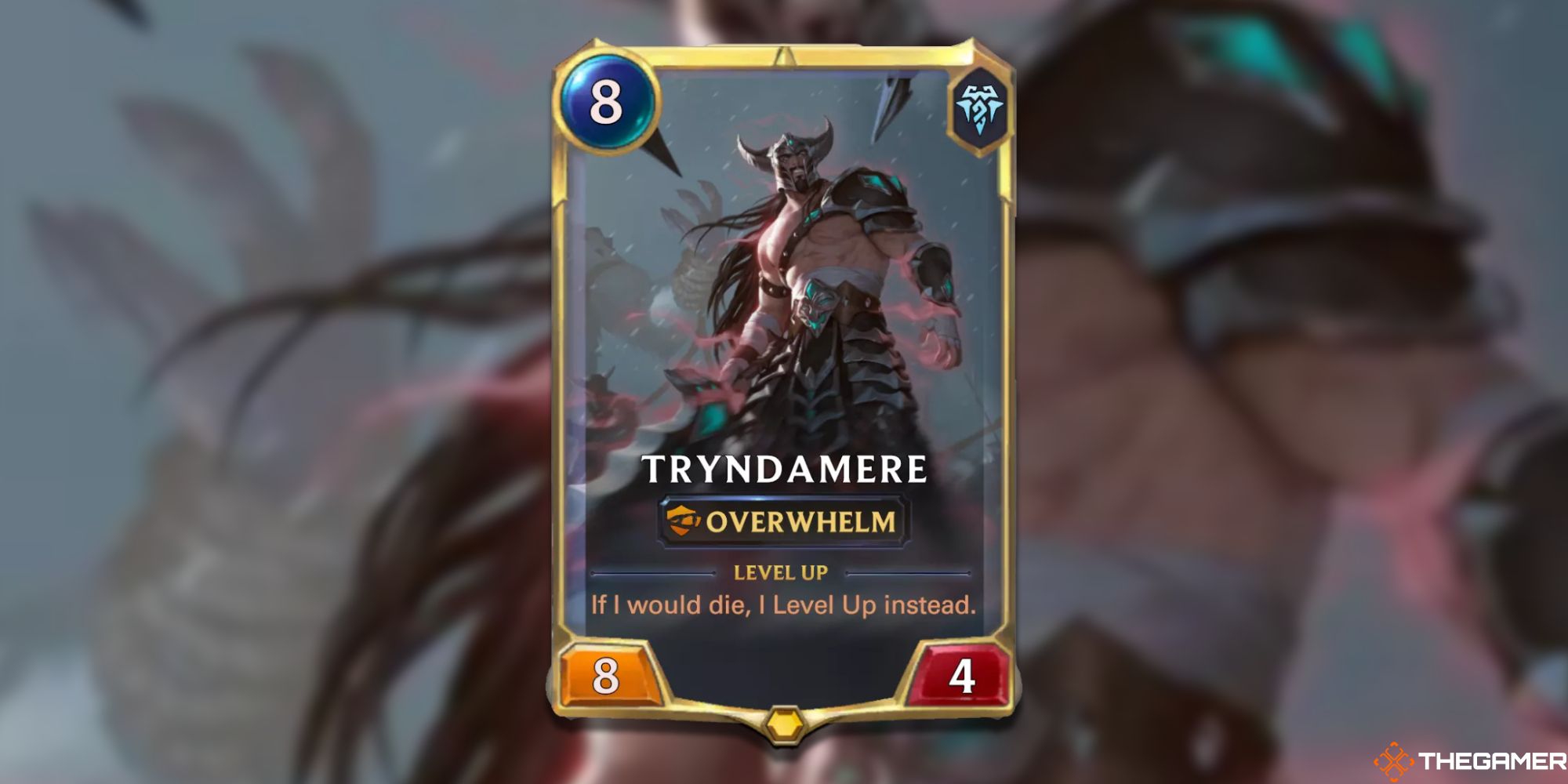 Legends of Runeterra Tryndamere rank one card 