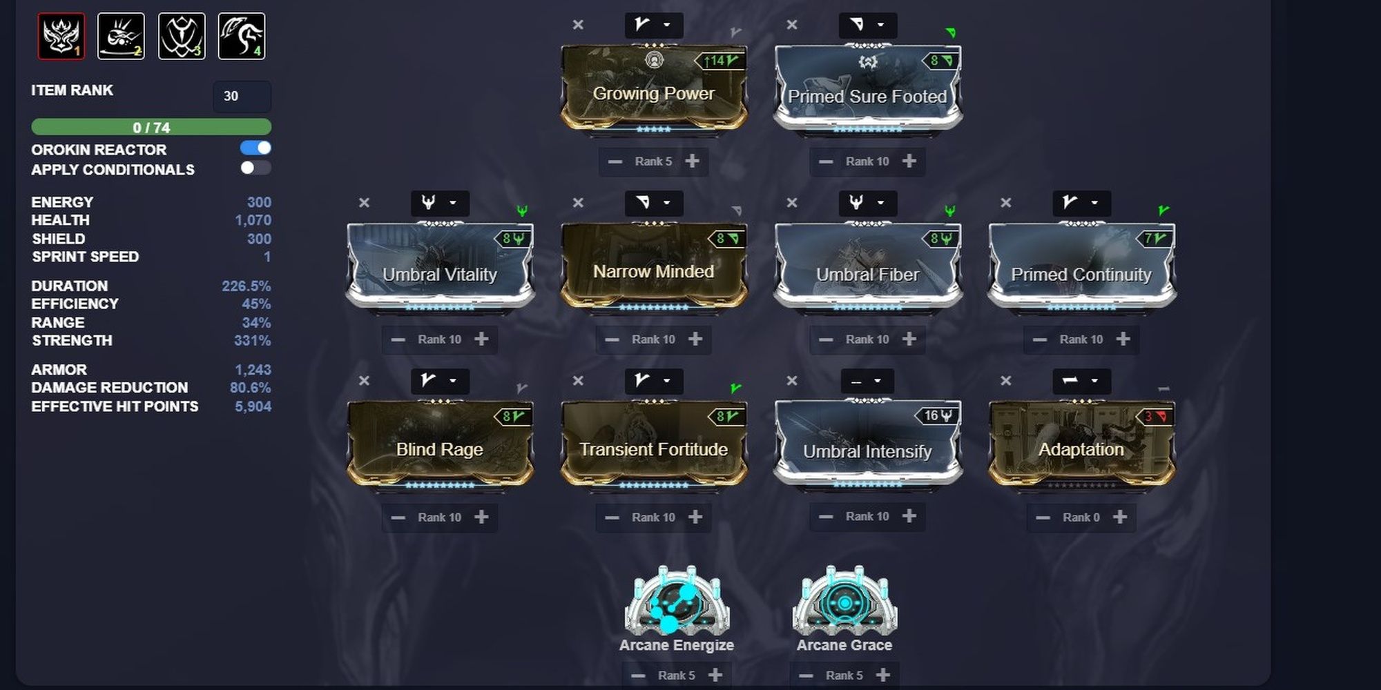 Warframe Umbral Chroma Build