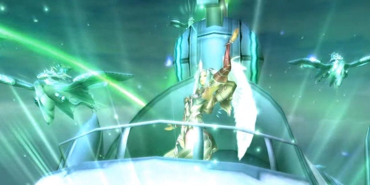 Lorithia summoning many Telethia in Xenoblade Chronicles