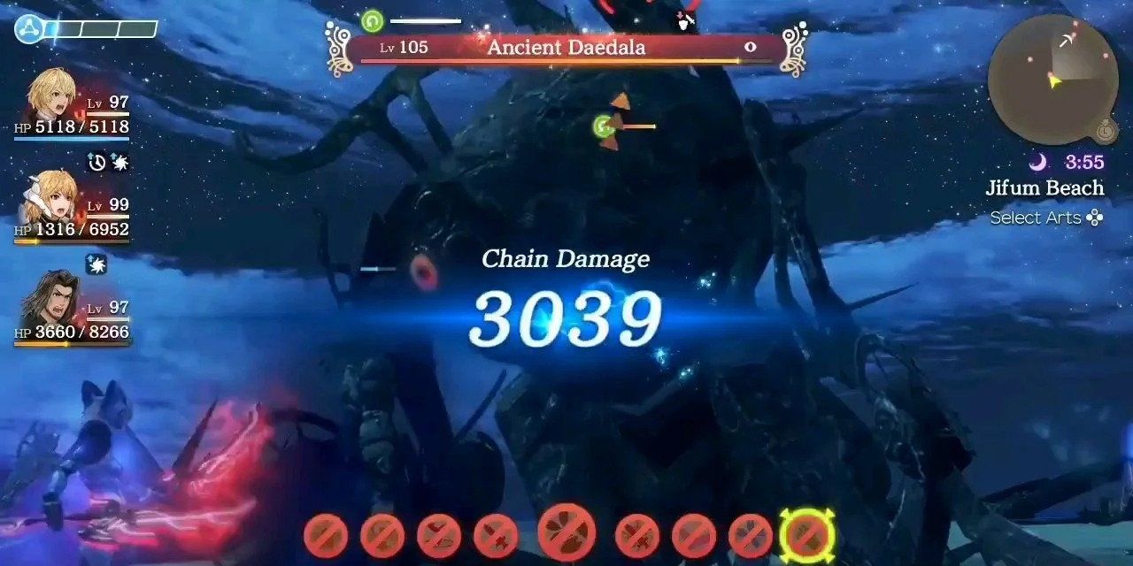 Ancient Daedala being fought in  Xenoblade Chronicles Definitive Edition