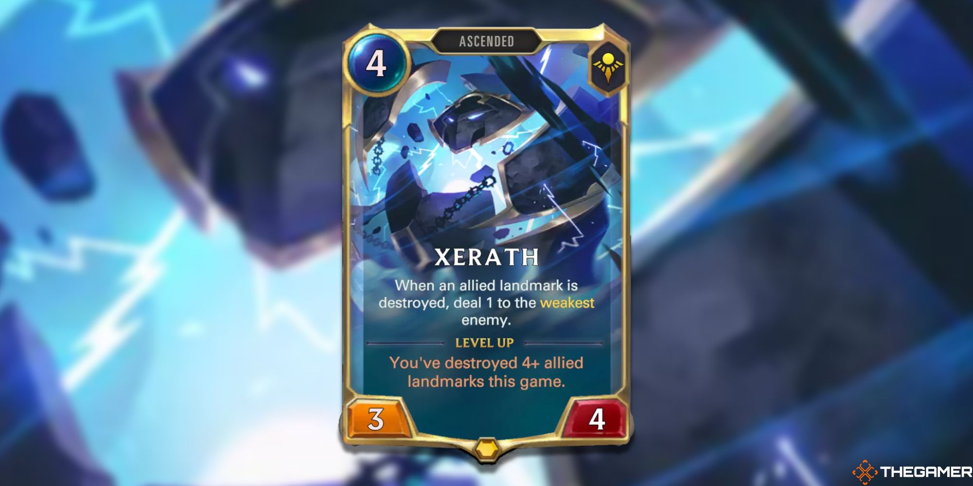 Legends of Runeterra Xerath rank one card 