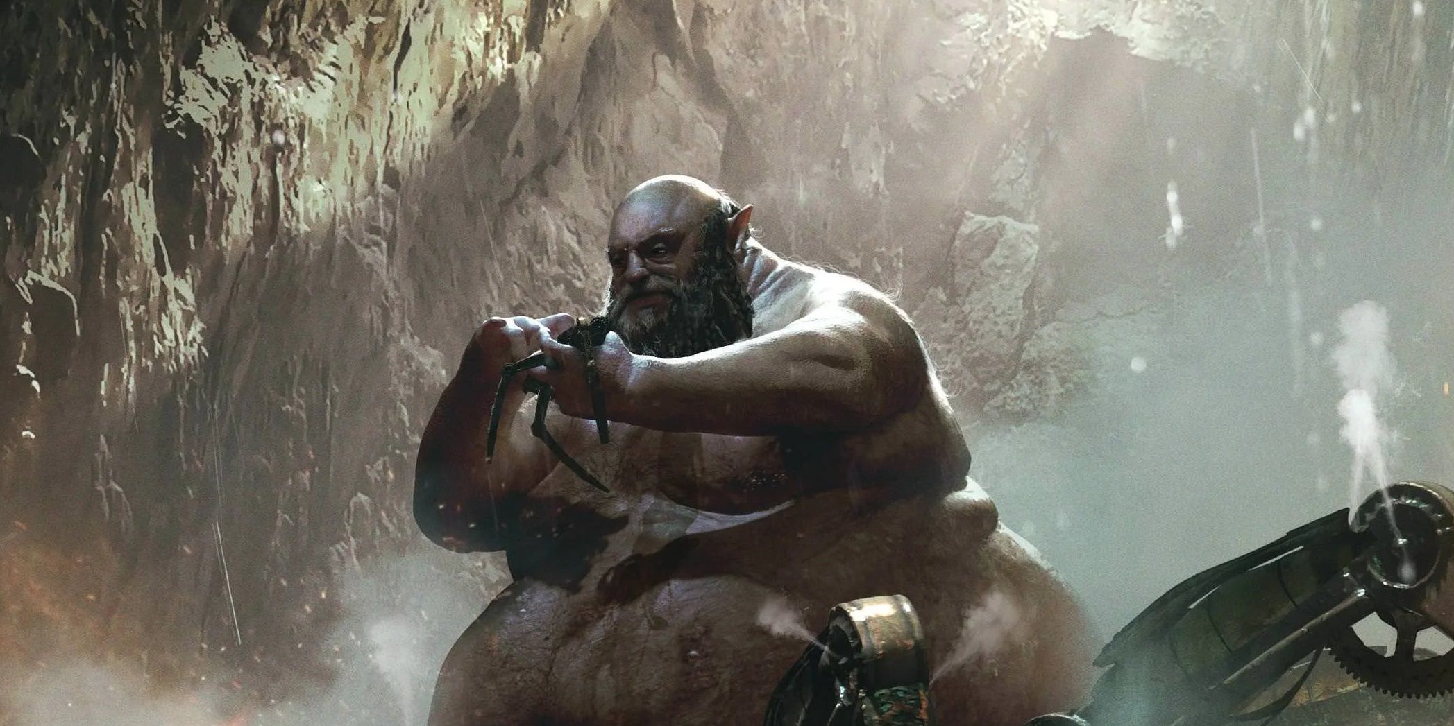 Yagrum Bagarn from Morrowind in a cave