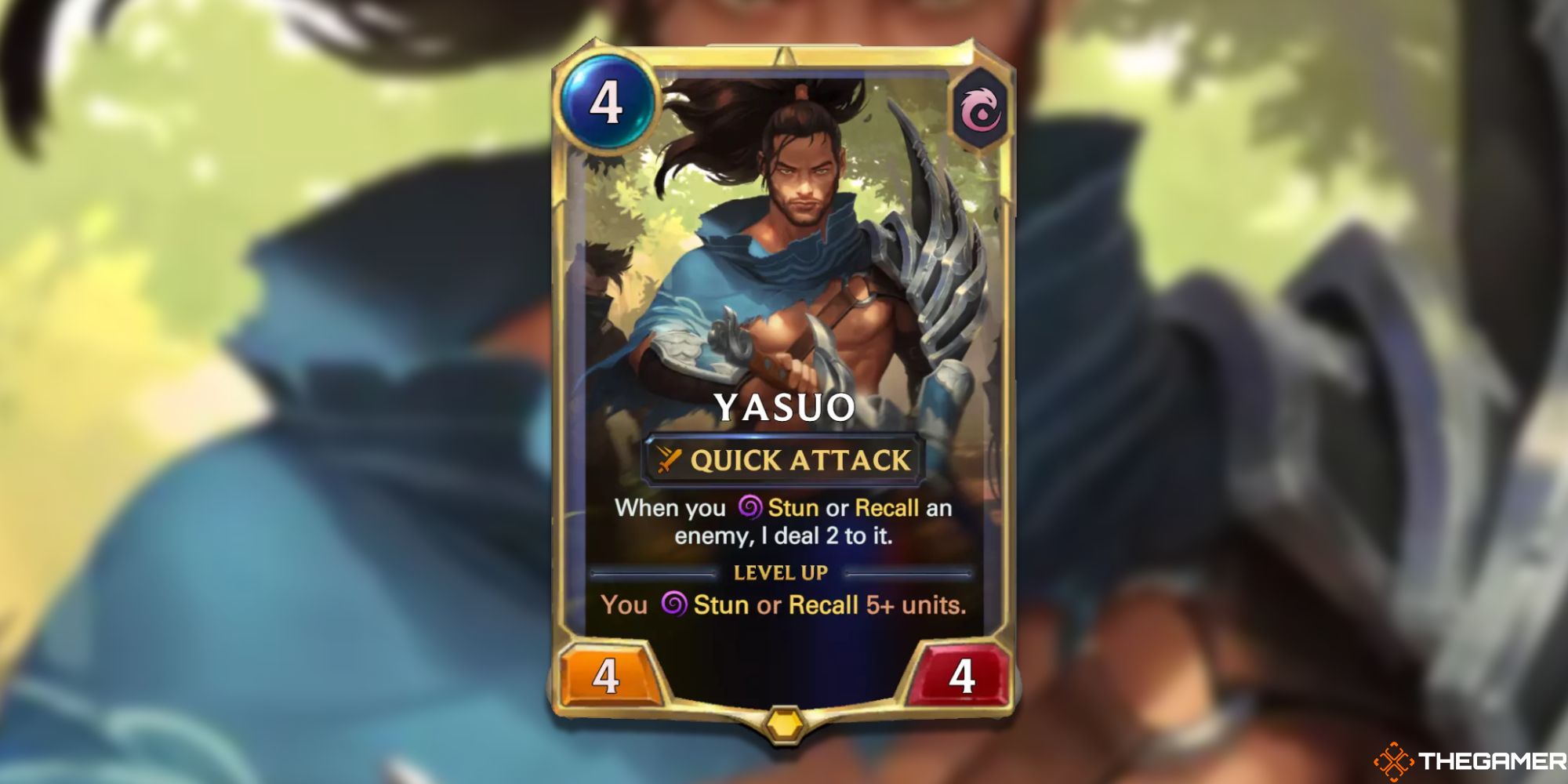 Legends of Runeterra Yasuo rank one card 
