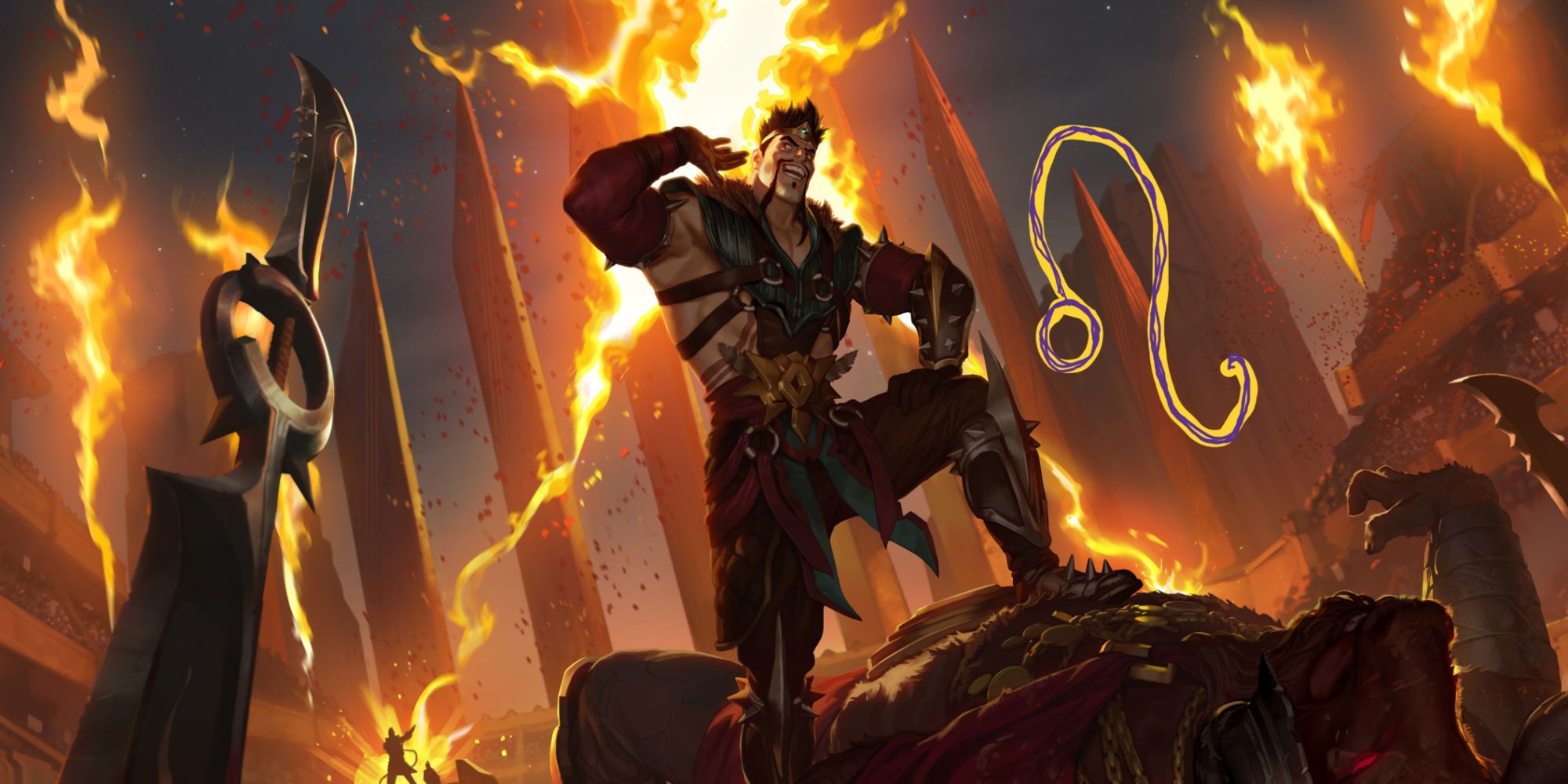 Although Garen could be a Leo too for his loyalty and leadership, Draven represents the toxic aspects and screams Leo