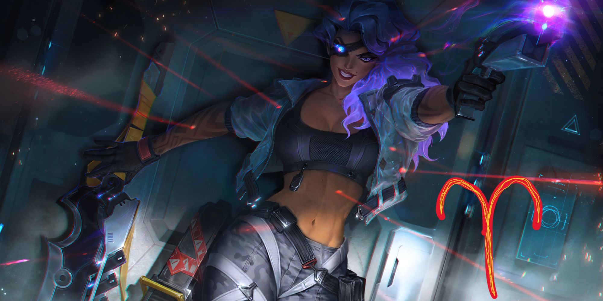 Samira embodies characteristics of the zodiac sign of Aries. So does Vi. She's impulsive and a huge daredevil. 