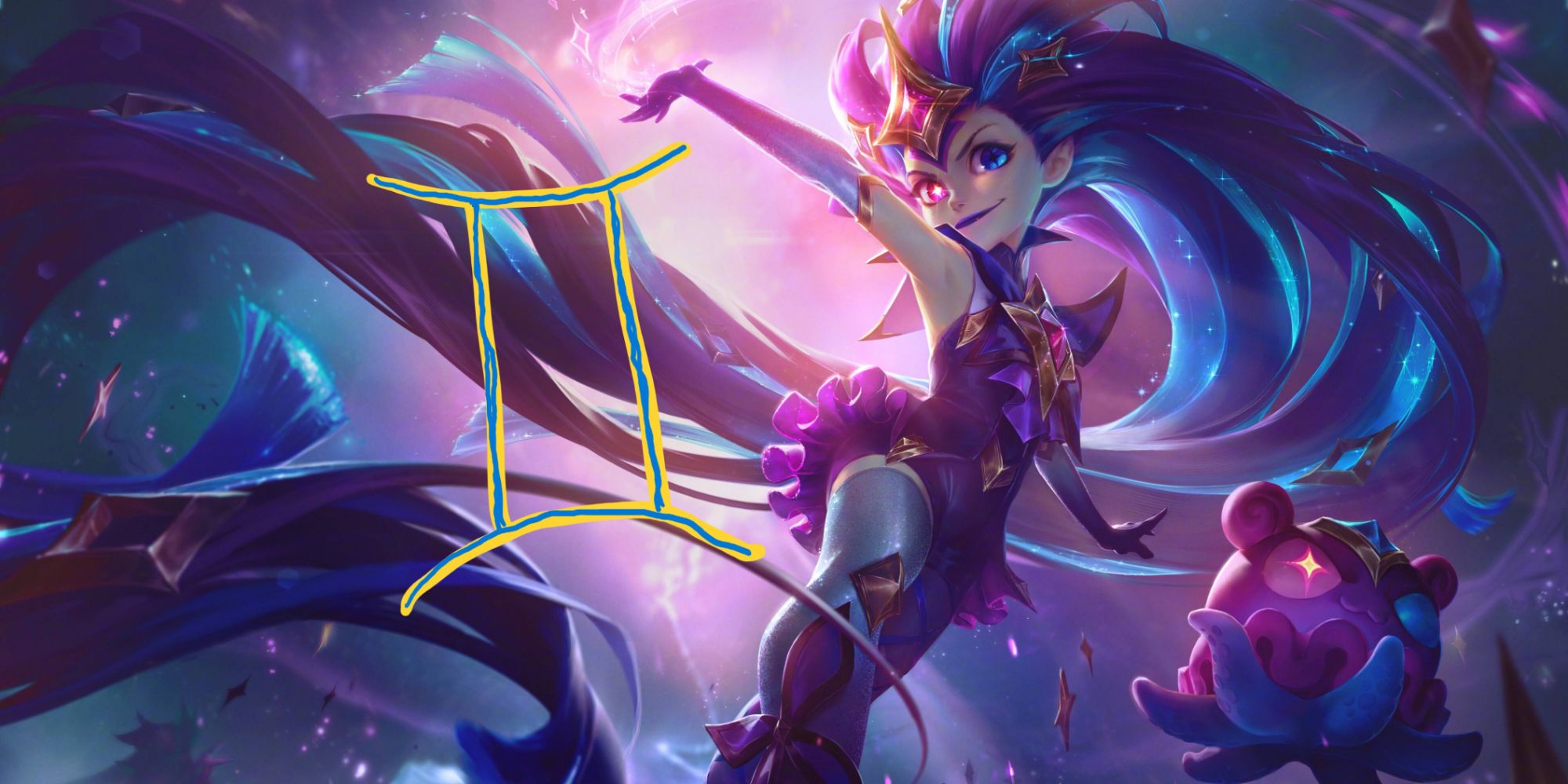 Zoe has Gemini energy (Gnar too) because she's very talkative and playful but in an alternate world she's a murderer. 