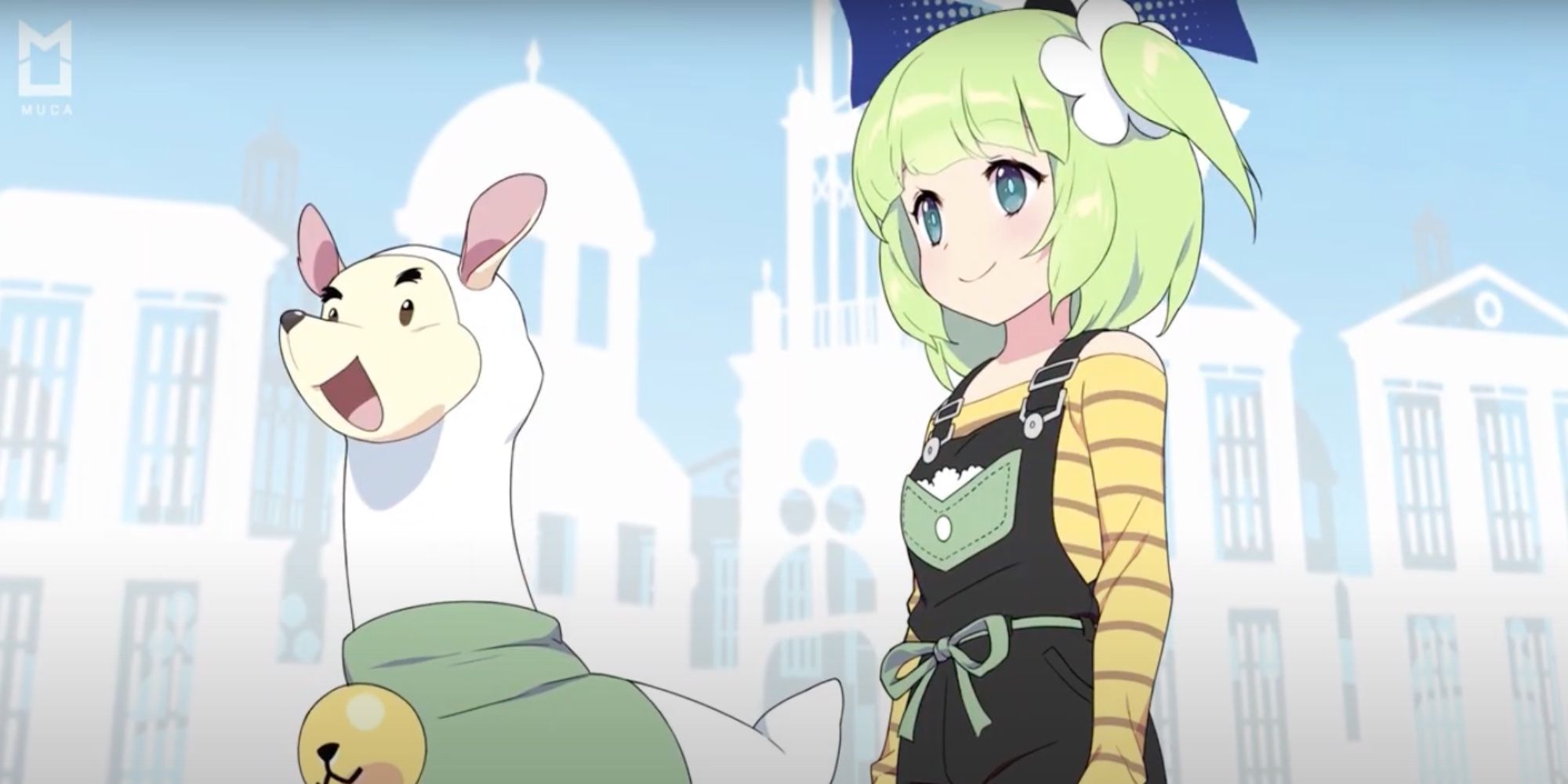 a llama and girl from beautiful day  