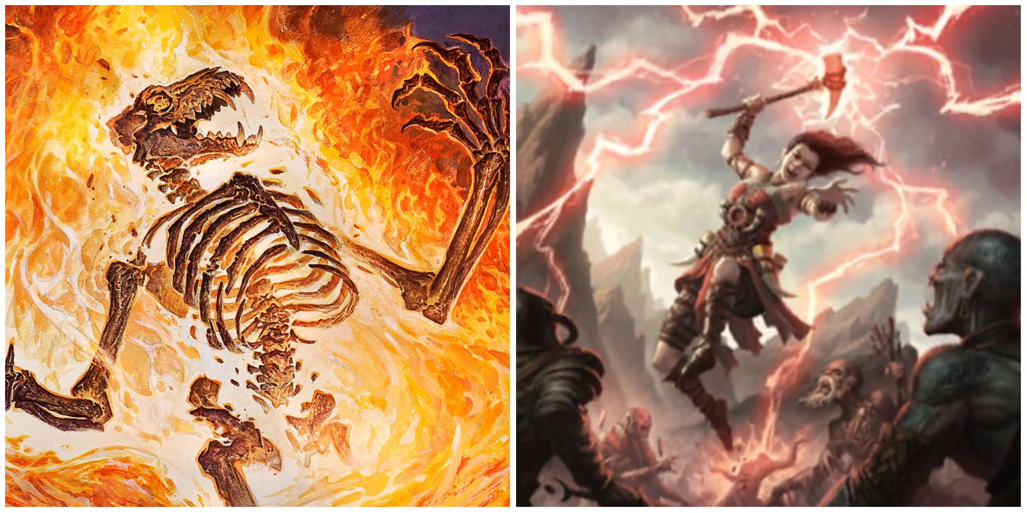Magic Sacred Fire and Toralf's Disciple artworks