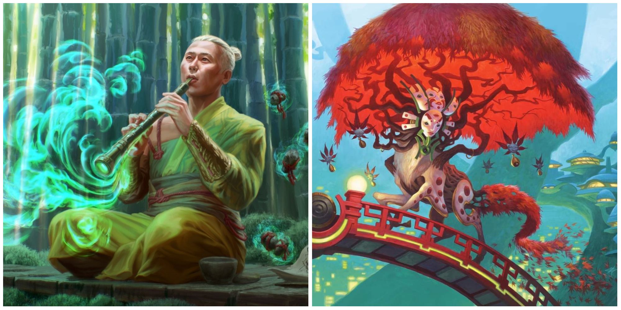 magic Kami Of Transience and Jukai Naturalist artworks