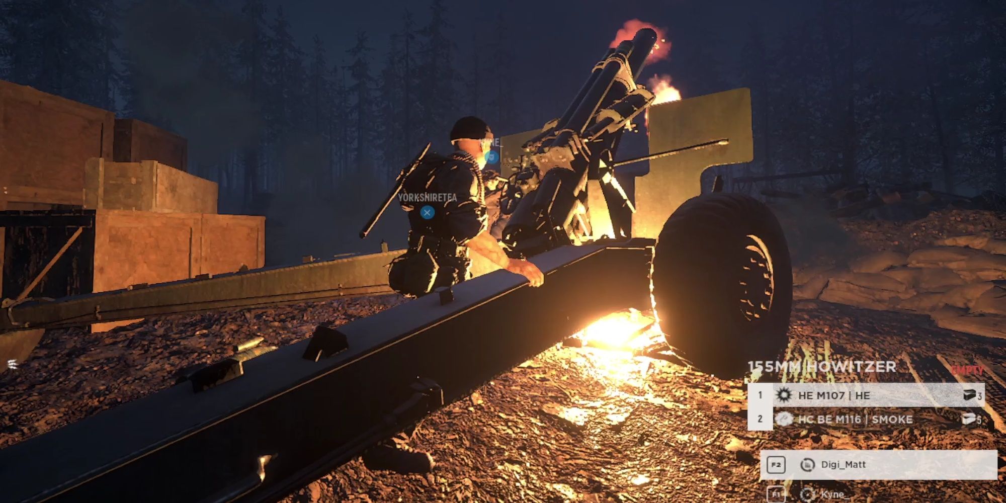 Hell Let Loose: Artillery Cannon Firing