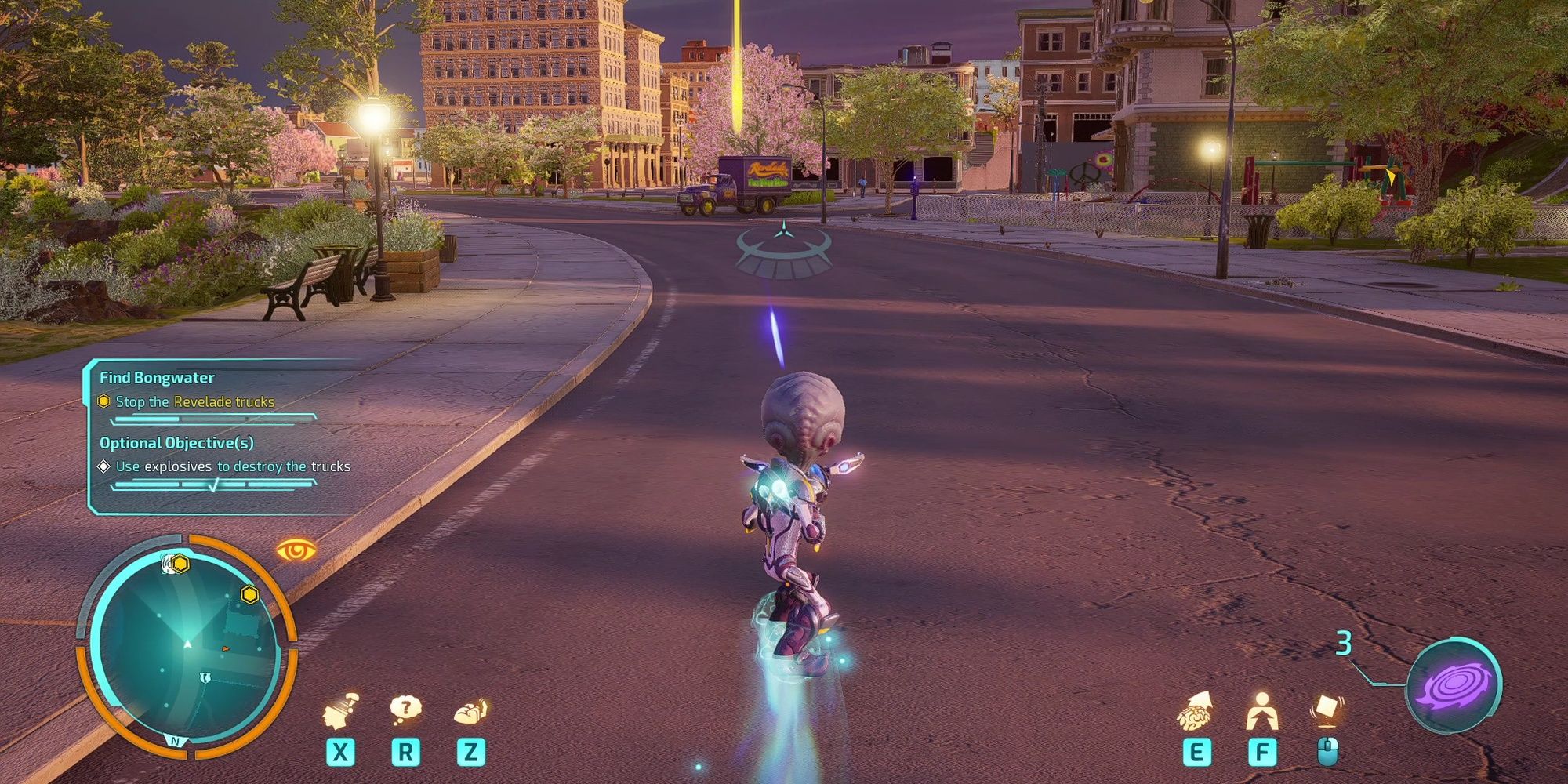 Destroy All Humans 2: Reprobed -  Dashing Whilst Firing The Dislocator