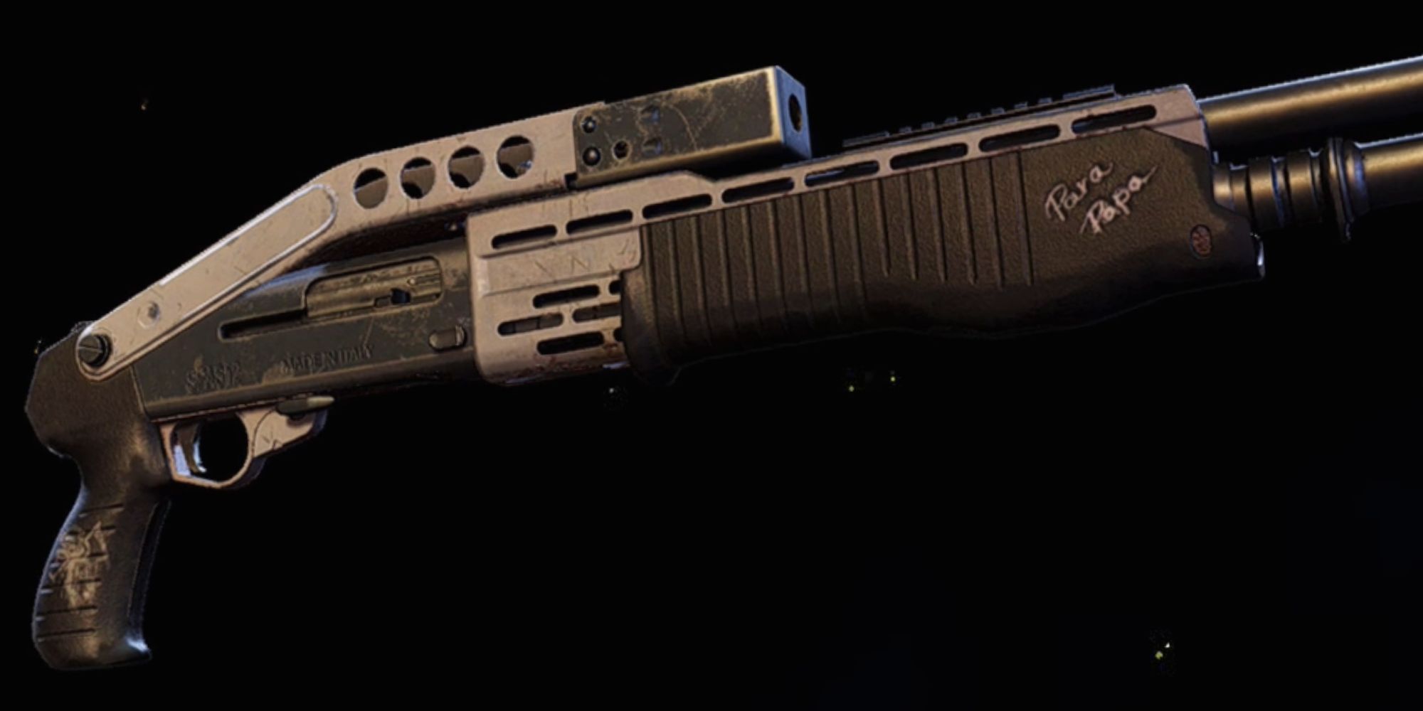 Ghost Recon Wildlands shotgun El Obsequio zoomed in.