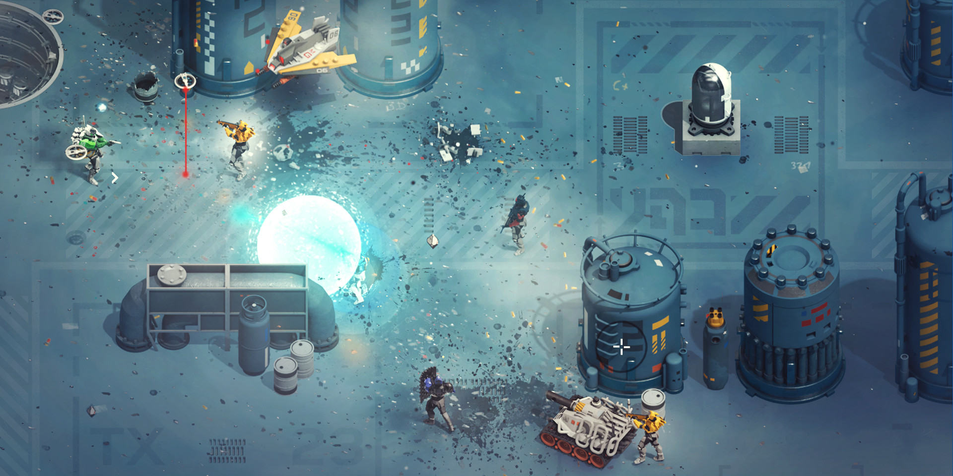 A ongoing battle in Synthetik: Legion Rising