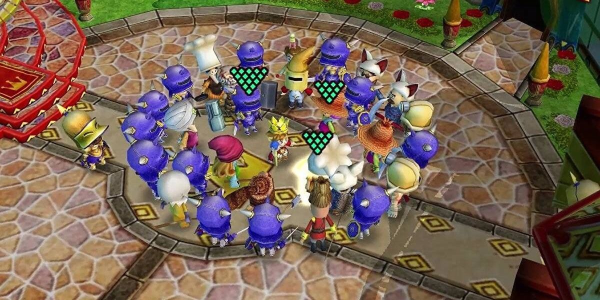 The King surrounded by his citizens 