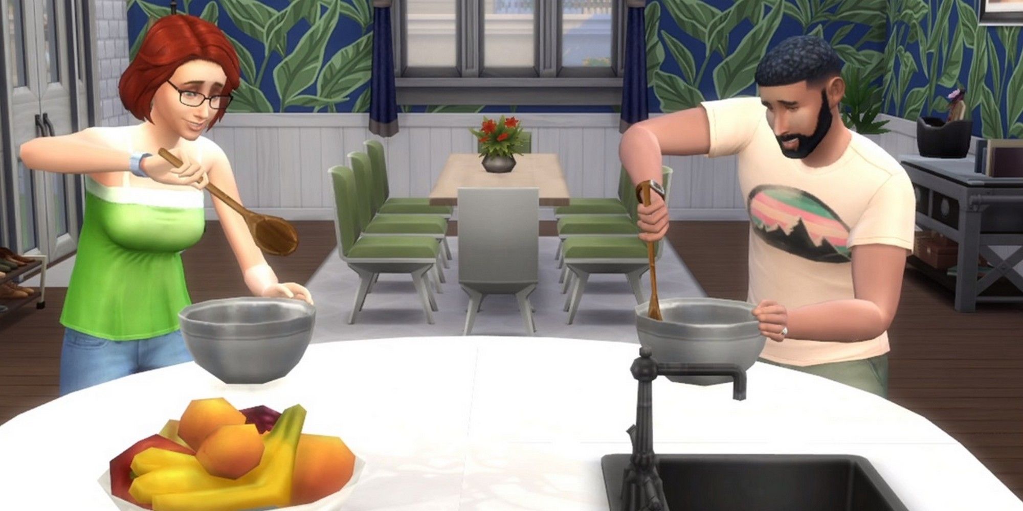 sims 4 cooking bob eliza pancakes fruit together skill