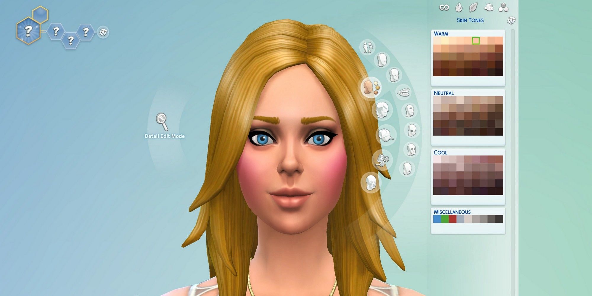 sims 4 create a sim makeover easy blond caliente skin tone