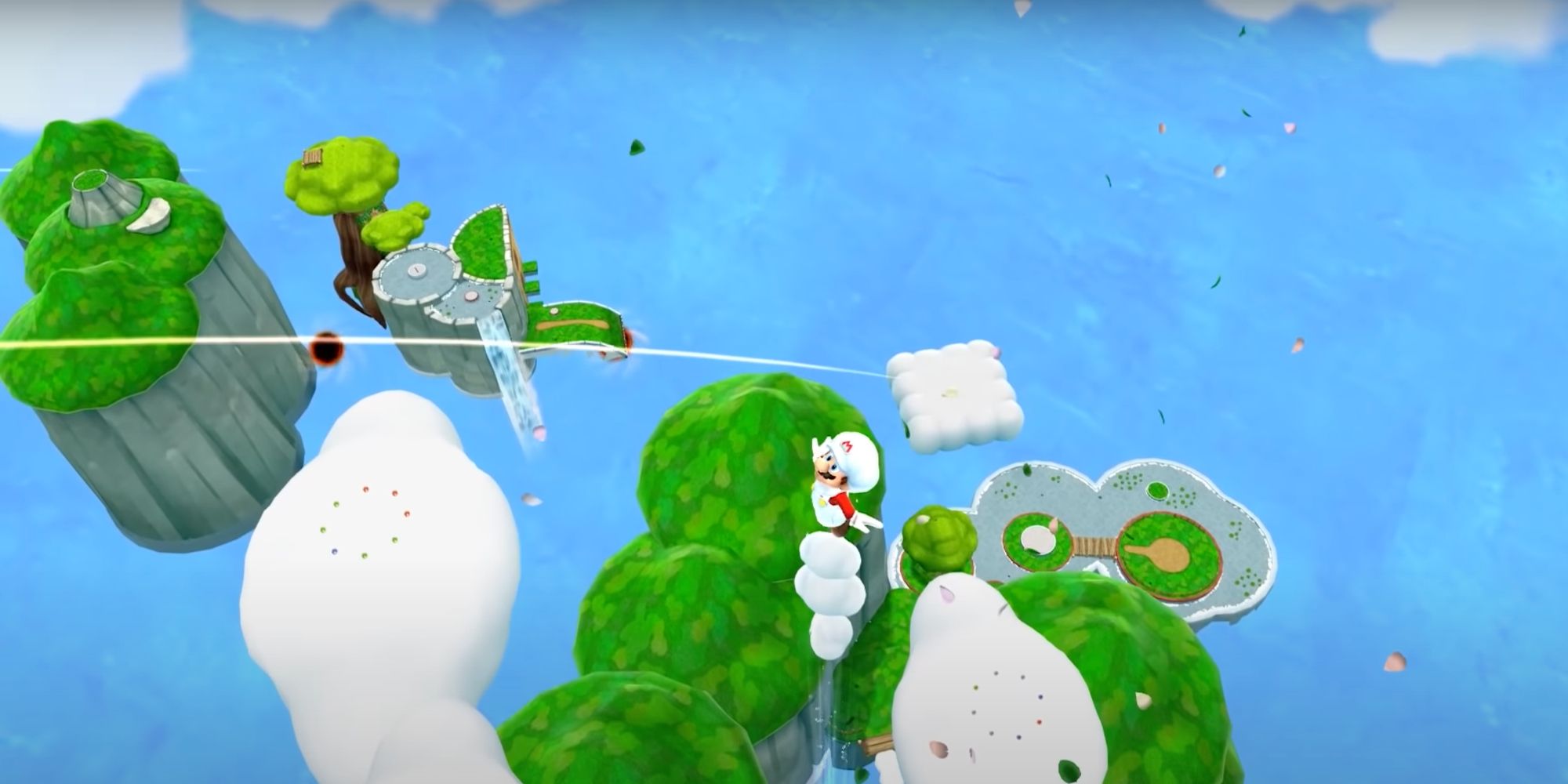 super mario galaxy 2 cloud mario in fluffy bluff galaxy