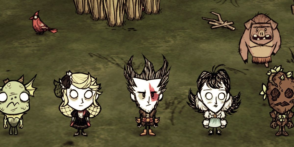 Wilson and friends standing in frame