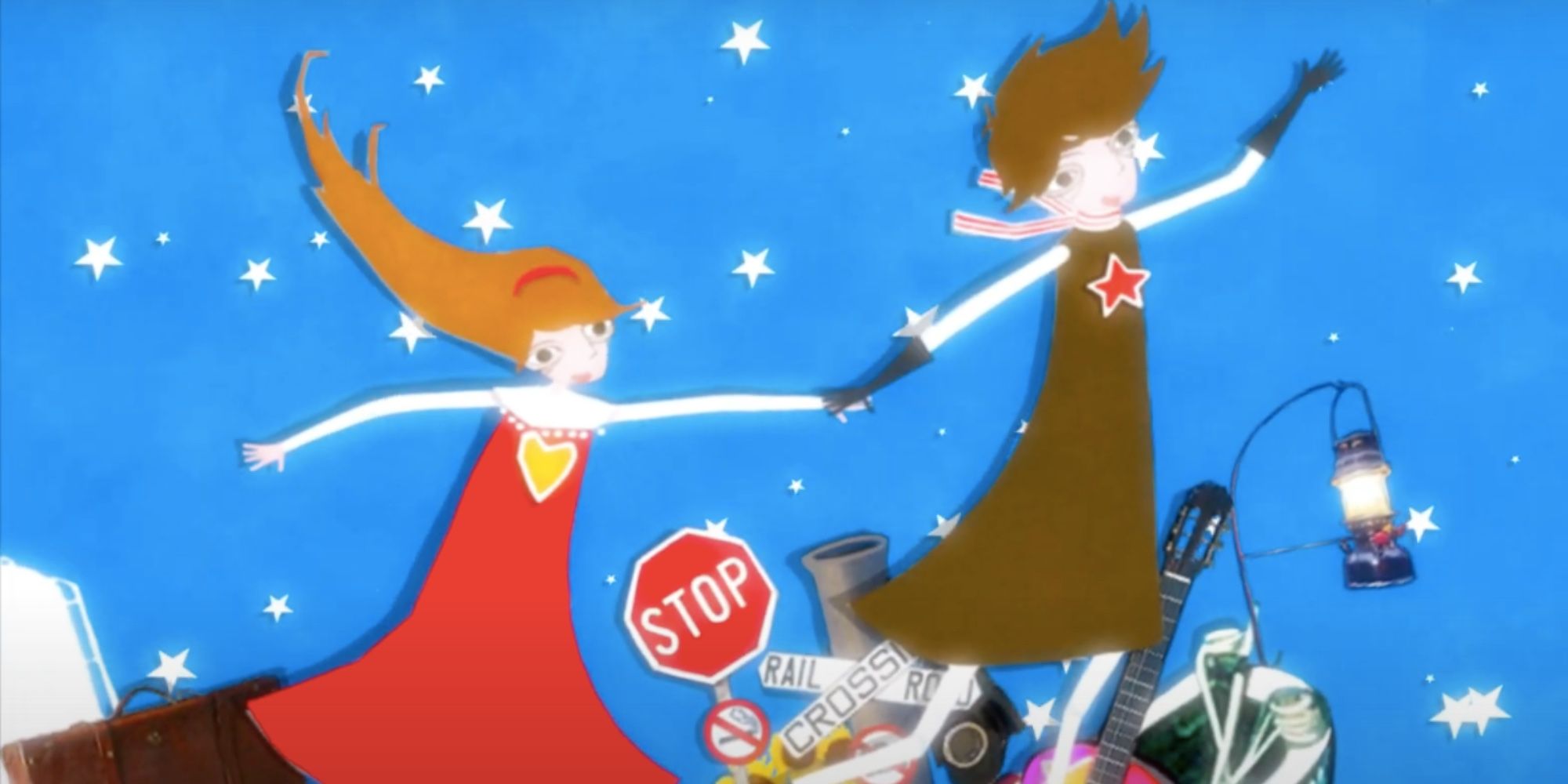 two characters from the voyage music video