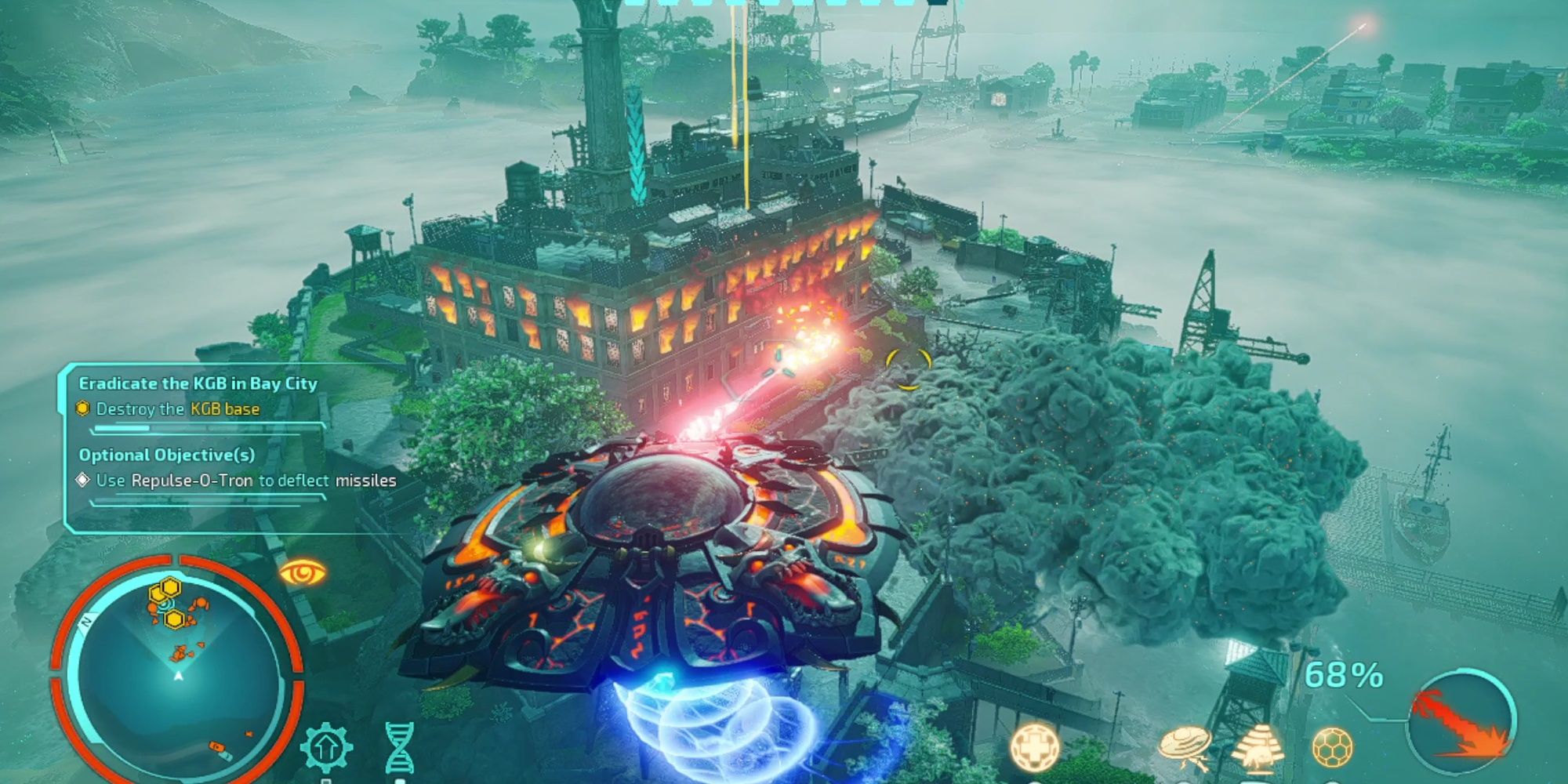 Destroy All Humans 2: Reprobed - The Saucer Destroying A Prison Island