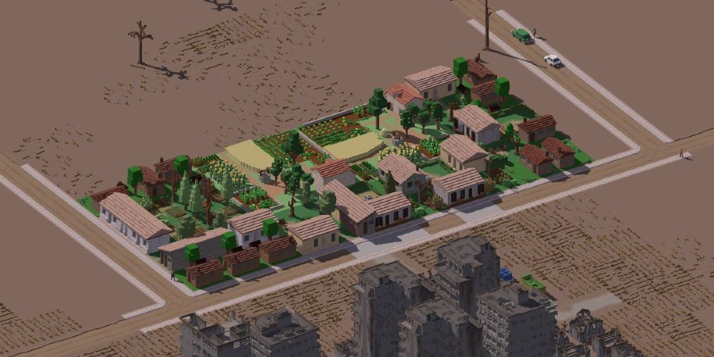 urbek city builder ruins rebuilt farms
