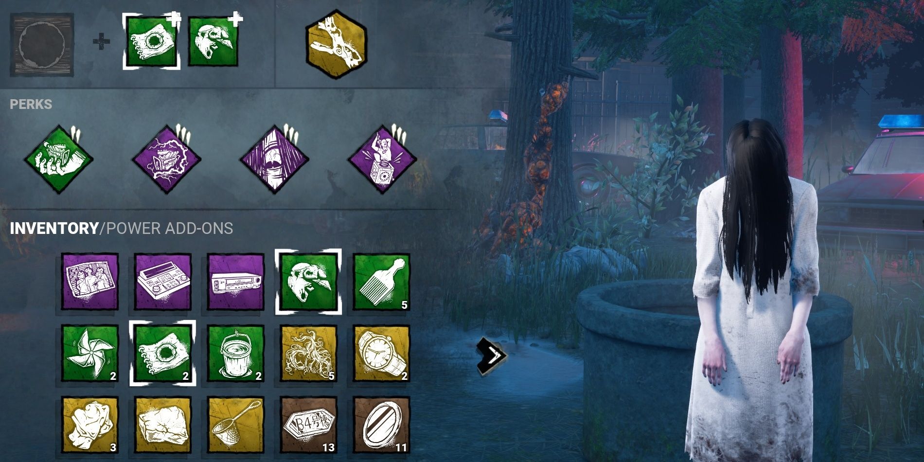 The quality of Sadako's add-ons run the gamut of usefulness, in general you'll want to pick ones that spread her curse easier or allow her to land hits.